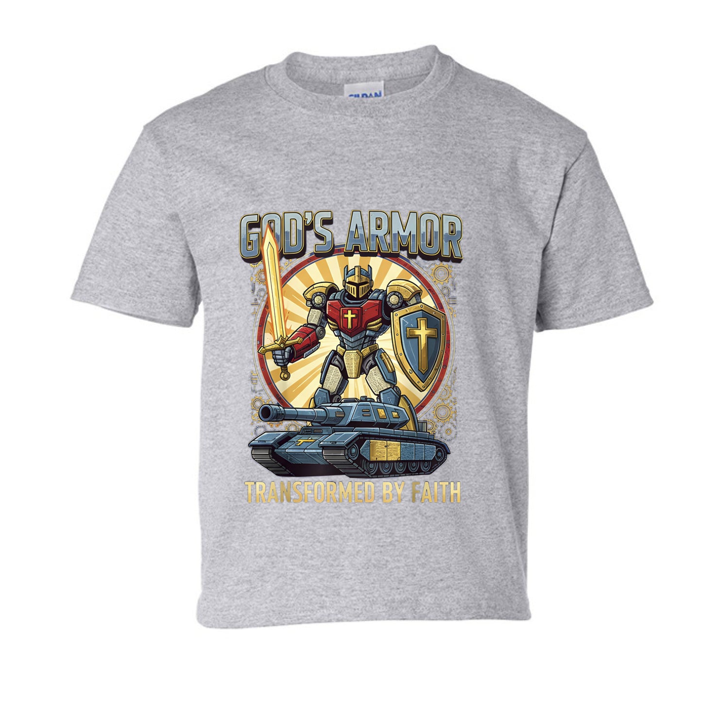 Transformed by Faith Faith kids T-Shirt SPORT GREY Salvation Clothing and Accessories Apparel
