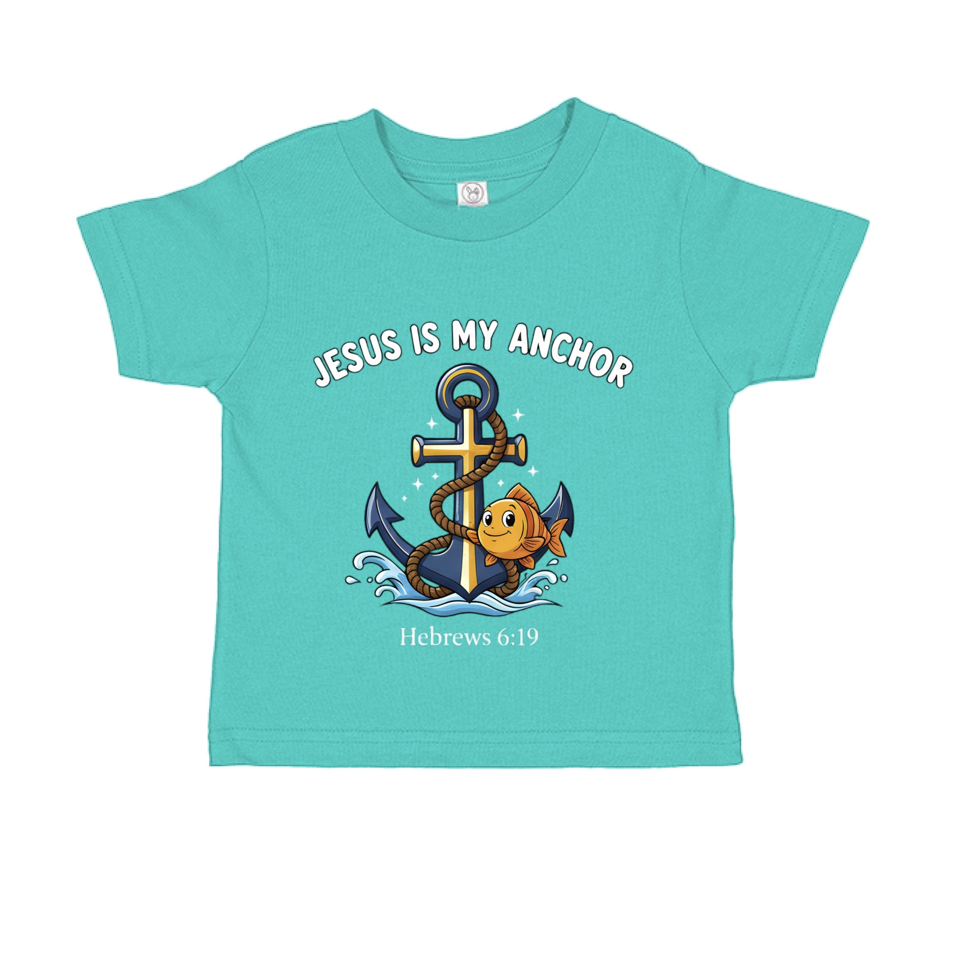 Jesus is my Anchor Hebrews 6:19 Faith toddler T-Shirt CARIBBEAN Salvation Clothing and Accessories Apparel