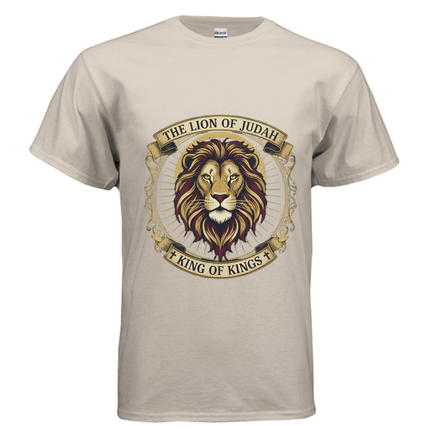 Lion of Judah King of Kings Christian T-Shirt SAND Salvation Clothing and Accessories Apparel