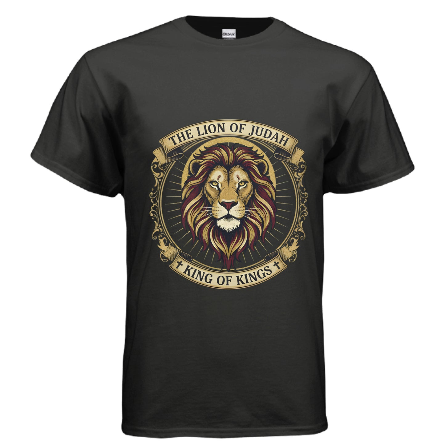Lion of Judah King of Kings Christian T-Shirt BLACK Salvation Clothing and Accessories Apparel