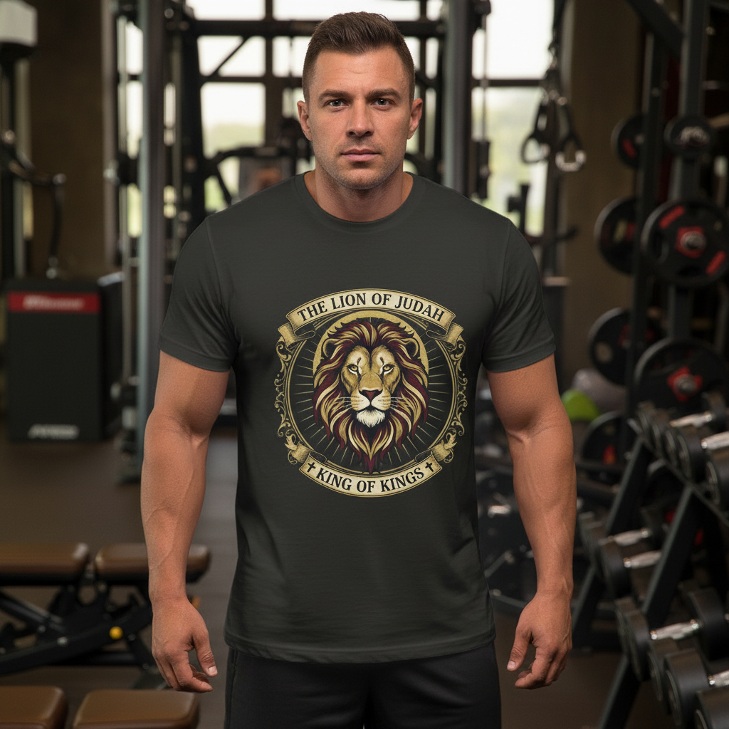 Lion of Judah King of Kings Christian T-Shirt Salvation Clothing and Accessories Apparel