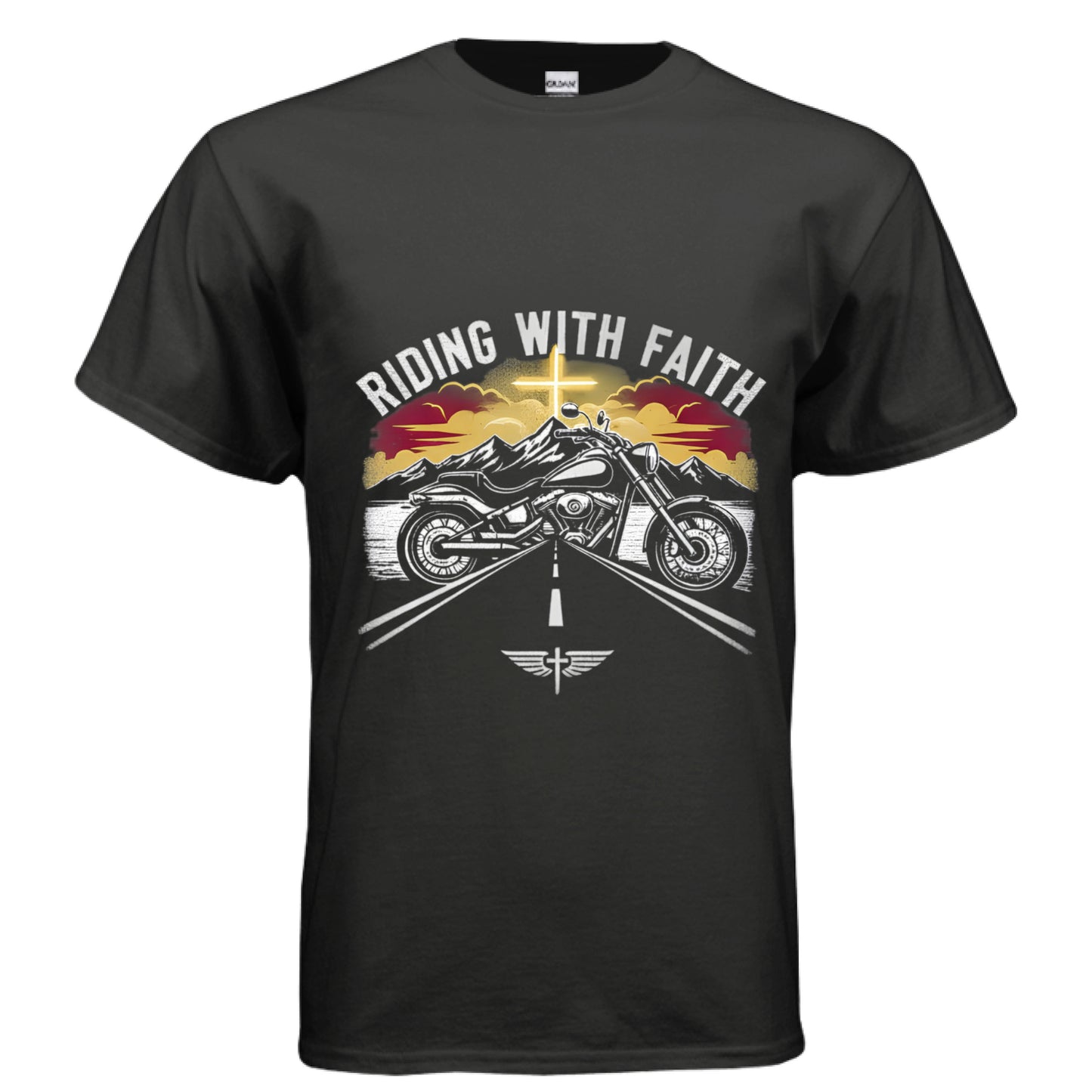 Riding with Faith Motorcycle Faith T-Shirt BLACK Salvation Clothing and Accessories Apparel