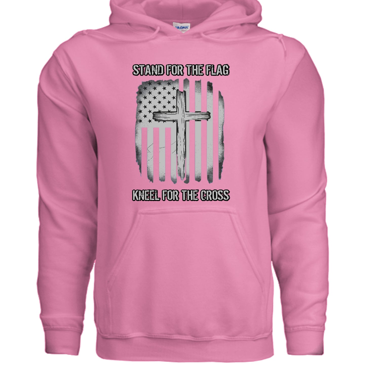 Stand for the Flag Kneel for the Cross Faith Hoodie Azalea Salvation Clothing and Accessories Apparel