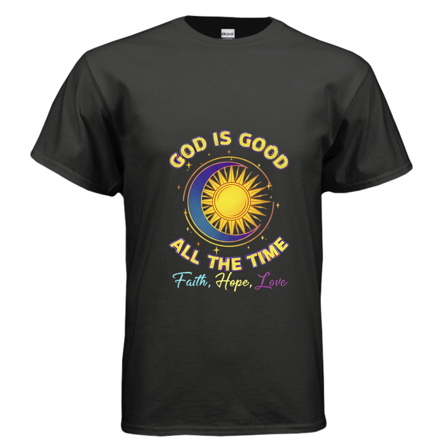 God is good all the time Faith T-Shirt BLACK Salvation Clothing and Accessories Apparel