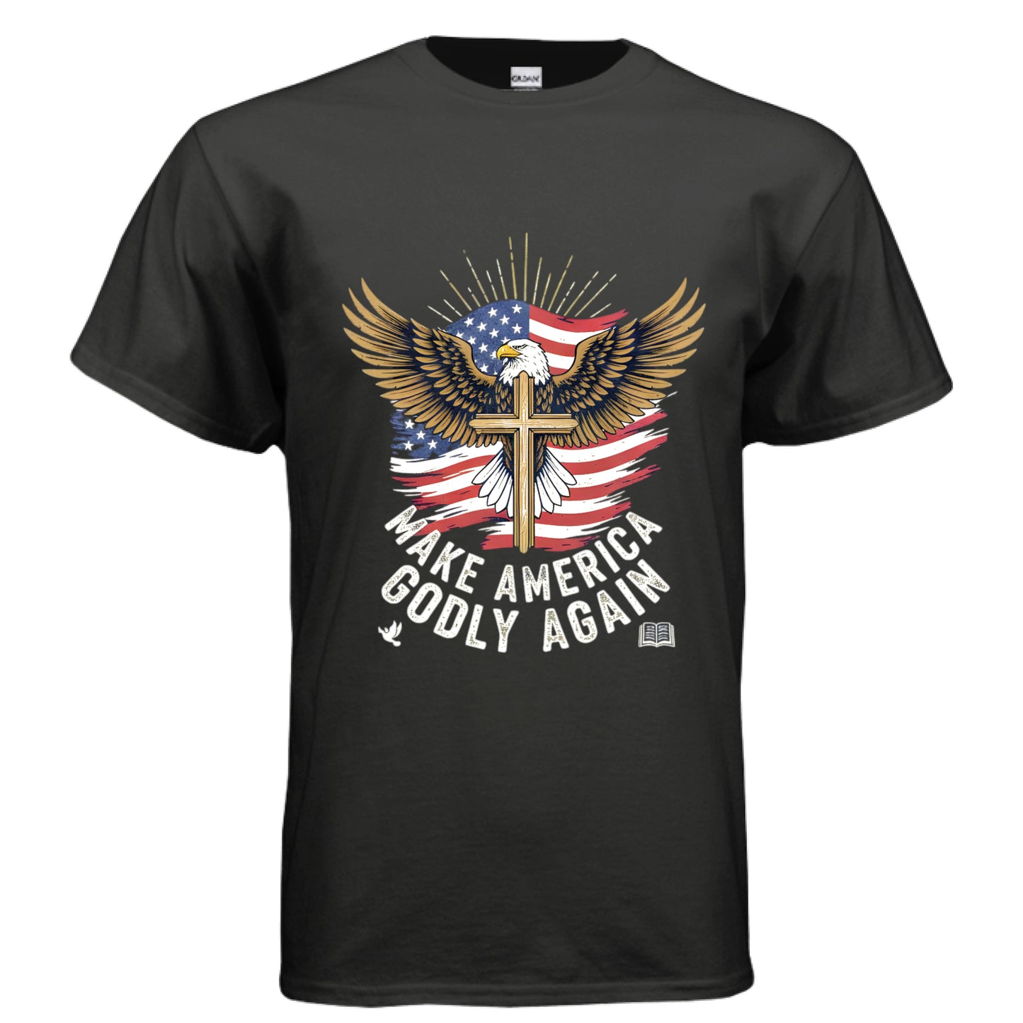 Make America Godly Again MAGA Faith T-Shirt BLACK Salvation Clothing and Accessories Apparel