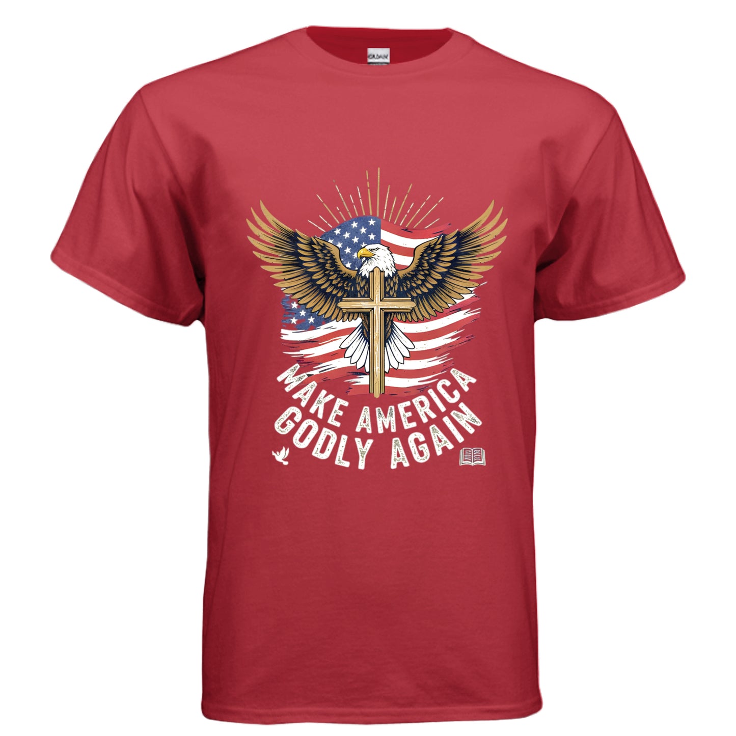Make America Godly Again MAGA Faith T-Shirt RED Salvation Clothing and Accessories Apparel