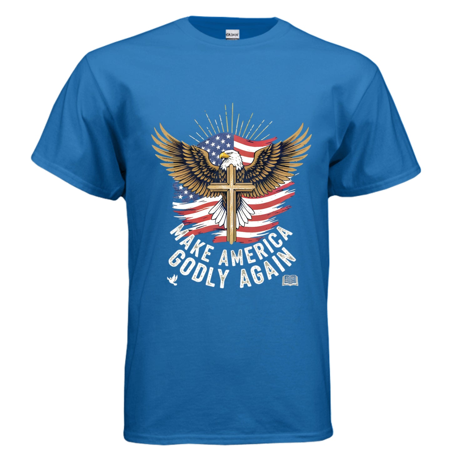 Make America Godly Again MAGA Faith T-Shirt ROYAL Salvation Clothing and Accessories Apparel