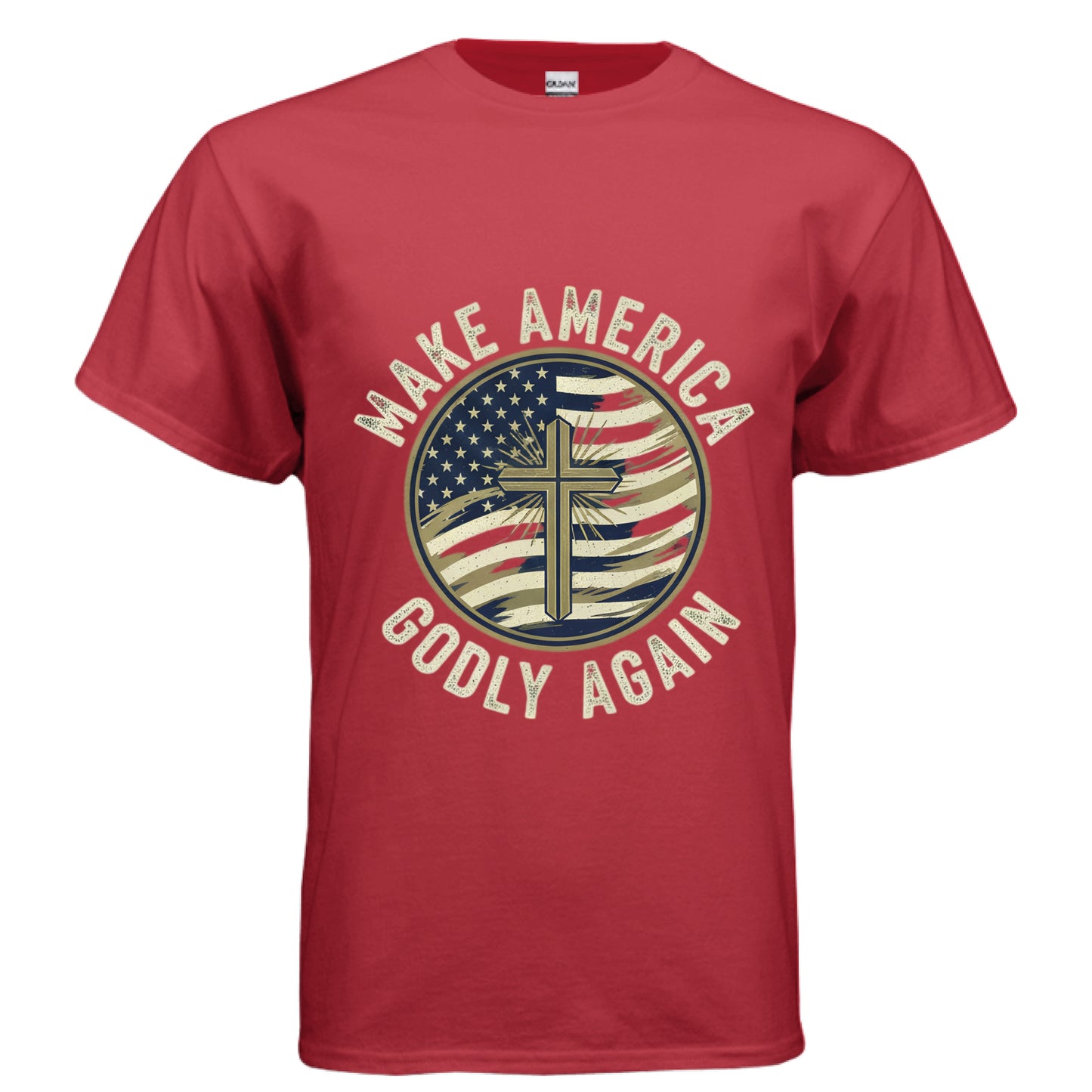 Make America Godly Again MAGA Faith T-Shirt RED Salvation Clothing and Accessories Apparel