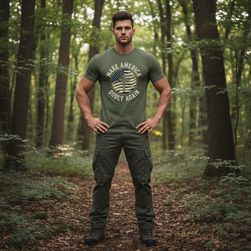 Make America Godly Again MAGA Faith T-Shirt Salvation Clothing and Accessories Apparel