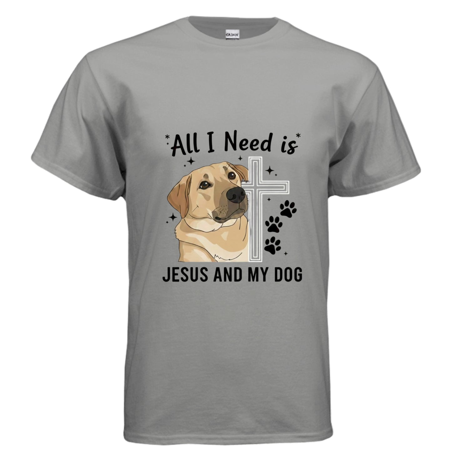 Jesus and my Dog Faith T-Shirt GRAVEL Salvation Clothing and Accessories Apparel