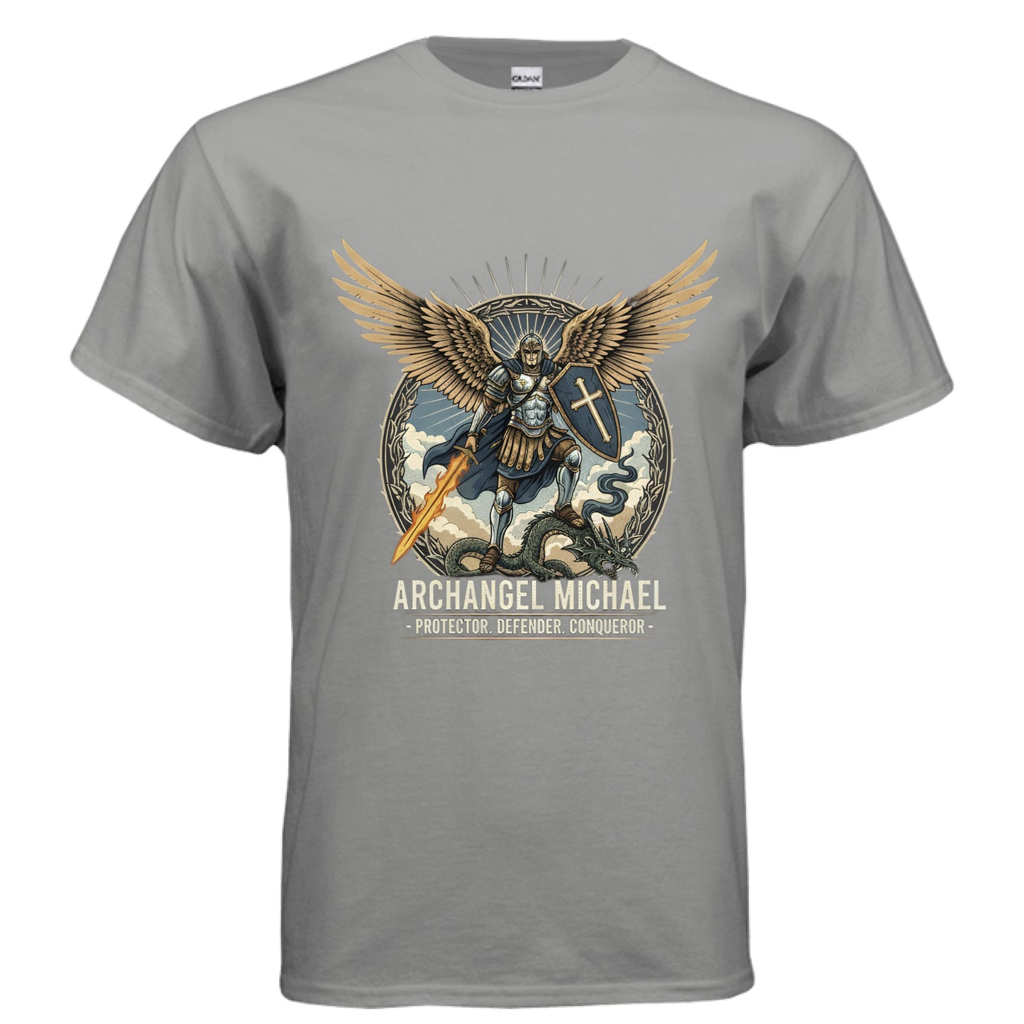 Archangel Michael Faith T-Shirt Salvation Clothing and Accessories Apparel