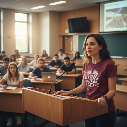 Courage to Stand Patriot T-Shirt (Charlie Kirk inspired) GARNET Salvation Clothing and Accessories Apparel