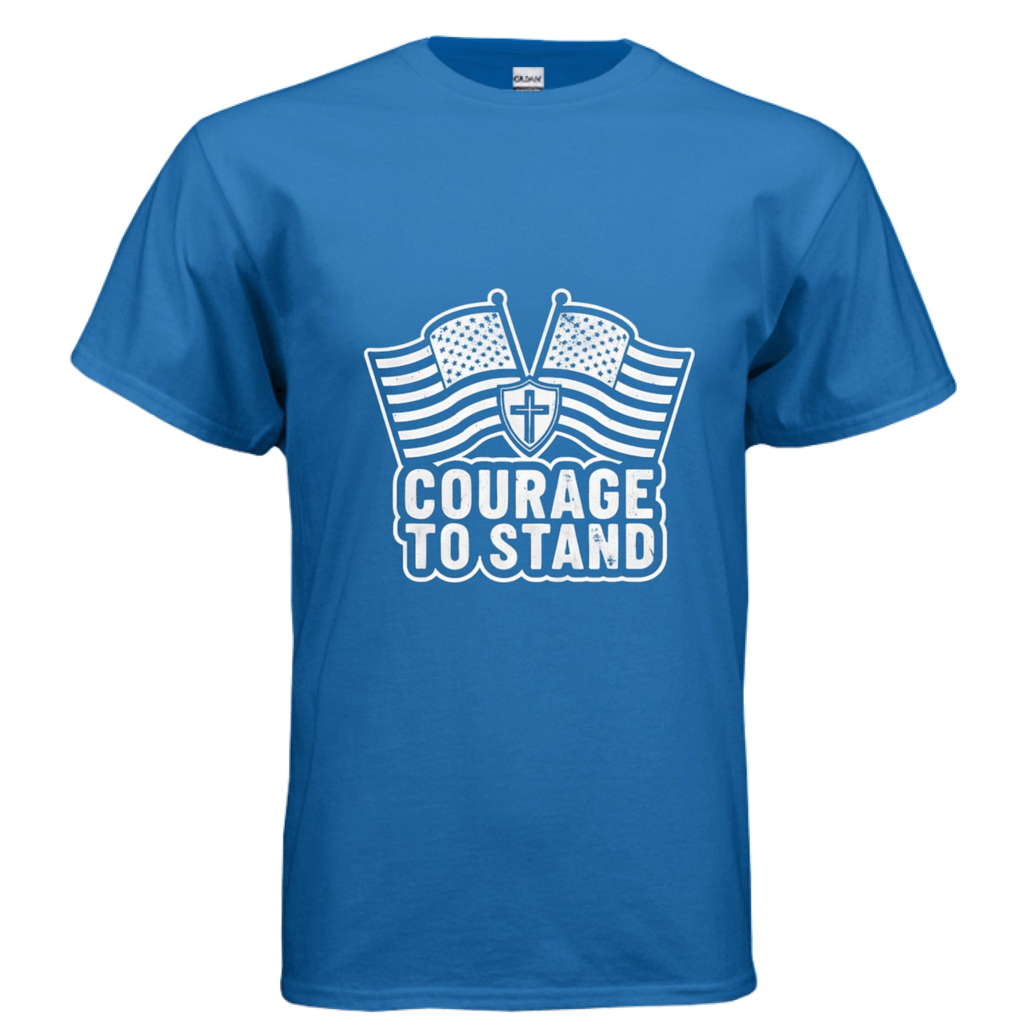 Courage to Stand Patriot T-Shirt (Charlie Kirk inspired) ROYAL Salvation Clothing and Accessories Apparel