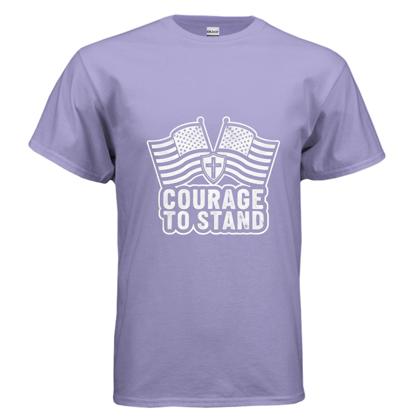 Courage to Stand Patriot T-Shirt (Charlie Kirk inspired) VIOLET Salvation Clothing and Accessories Apparel