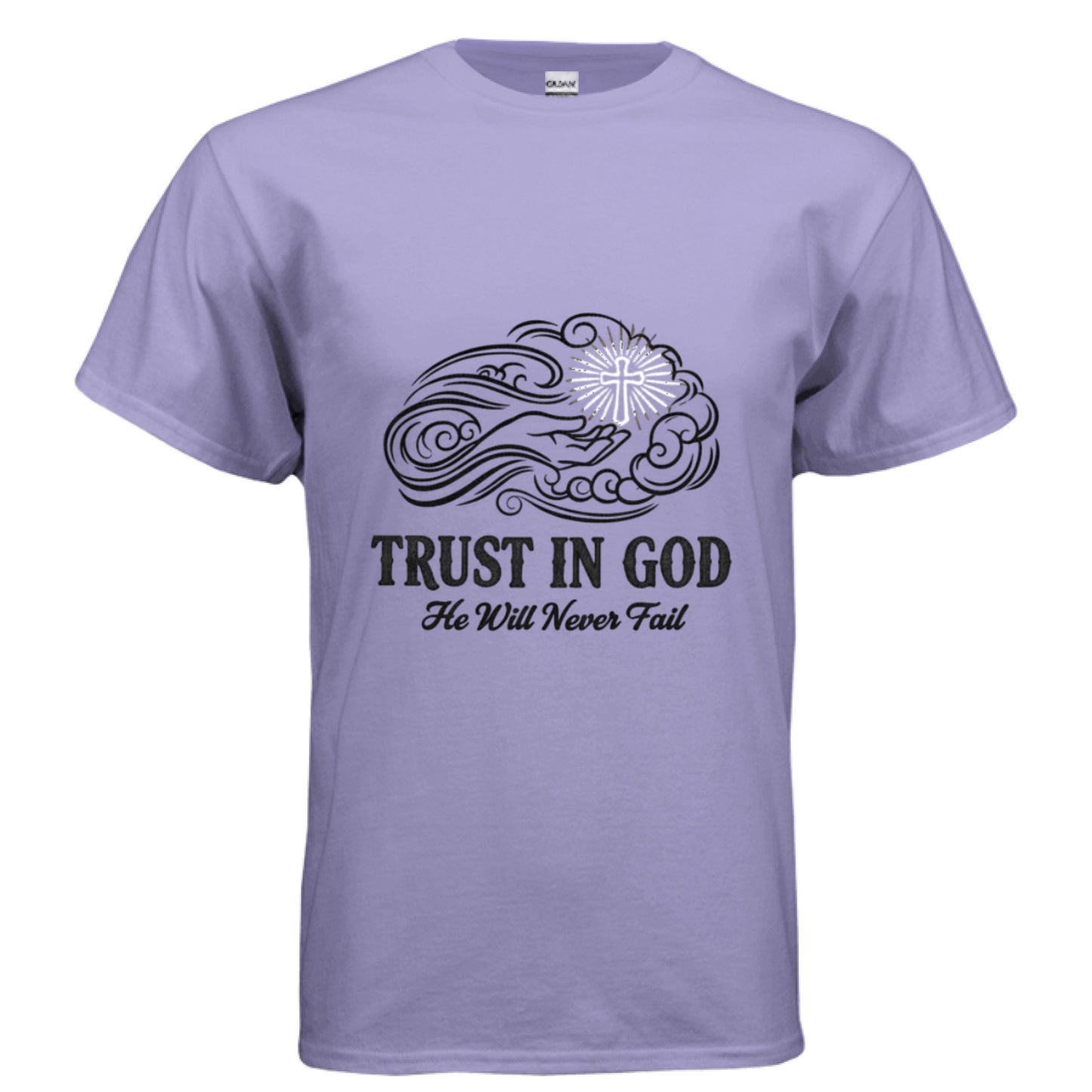 Trust in God Faith T-Shirt VIOLET Salvation Clothing and Accessories Apparel
