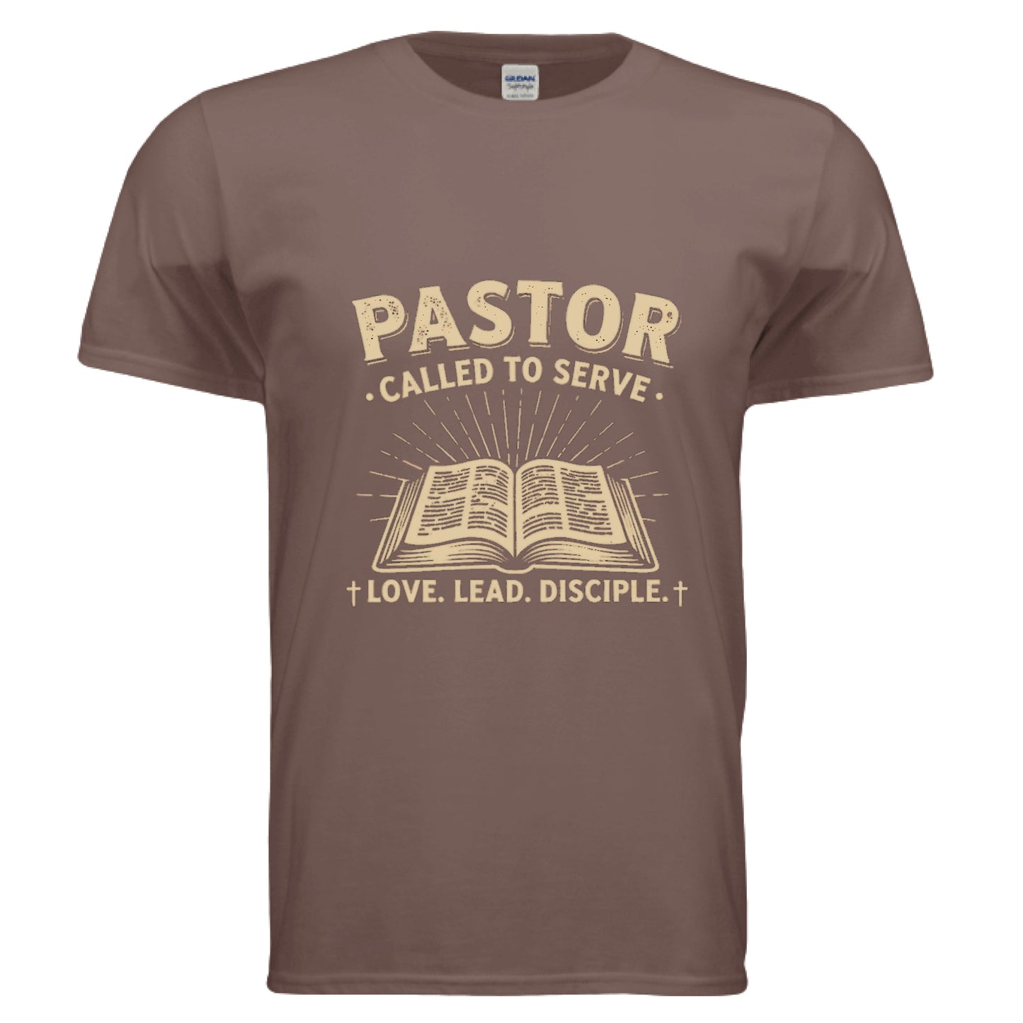 Pastor-Called to Serve Faith T-Shirt Heather Galapagos Blue Salvation Clothing and Accessories Apparel