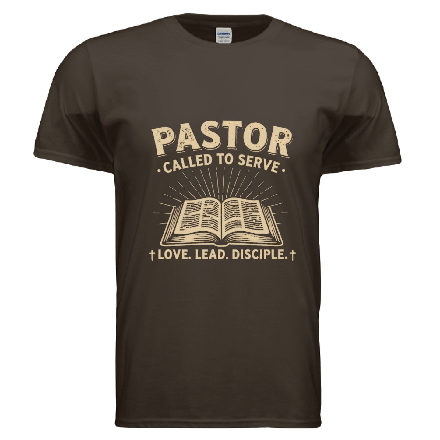 Pastor-Called to Serve Faith T-Shirt DARK CHOCOLATE Salvation Clothing and Accessories Apparel