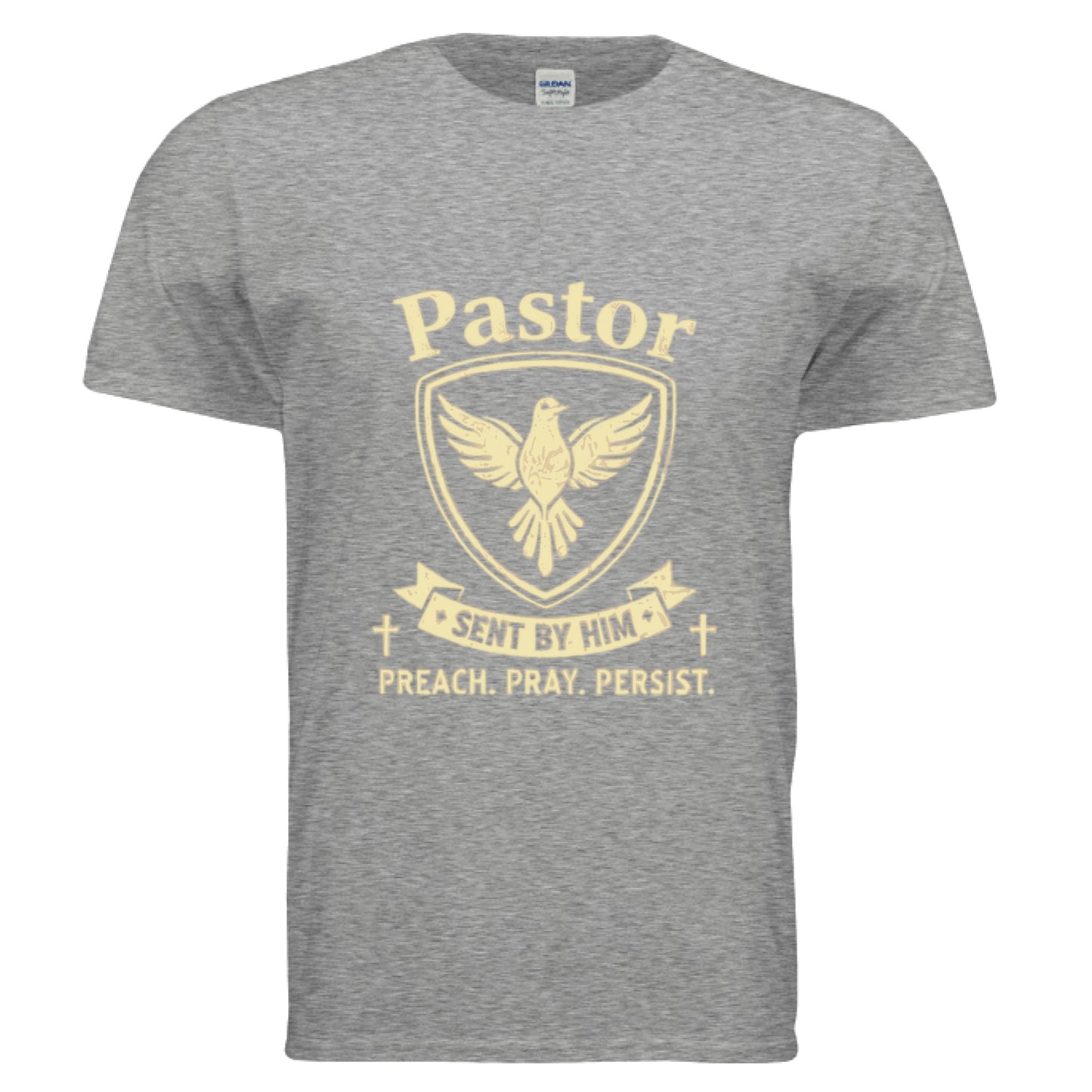 Pastor-Sent by Him Faith T-Shirt GRAPHITE HEATHER Salvation Clothing and Accessories Apparel