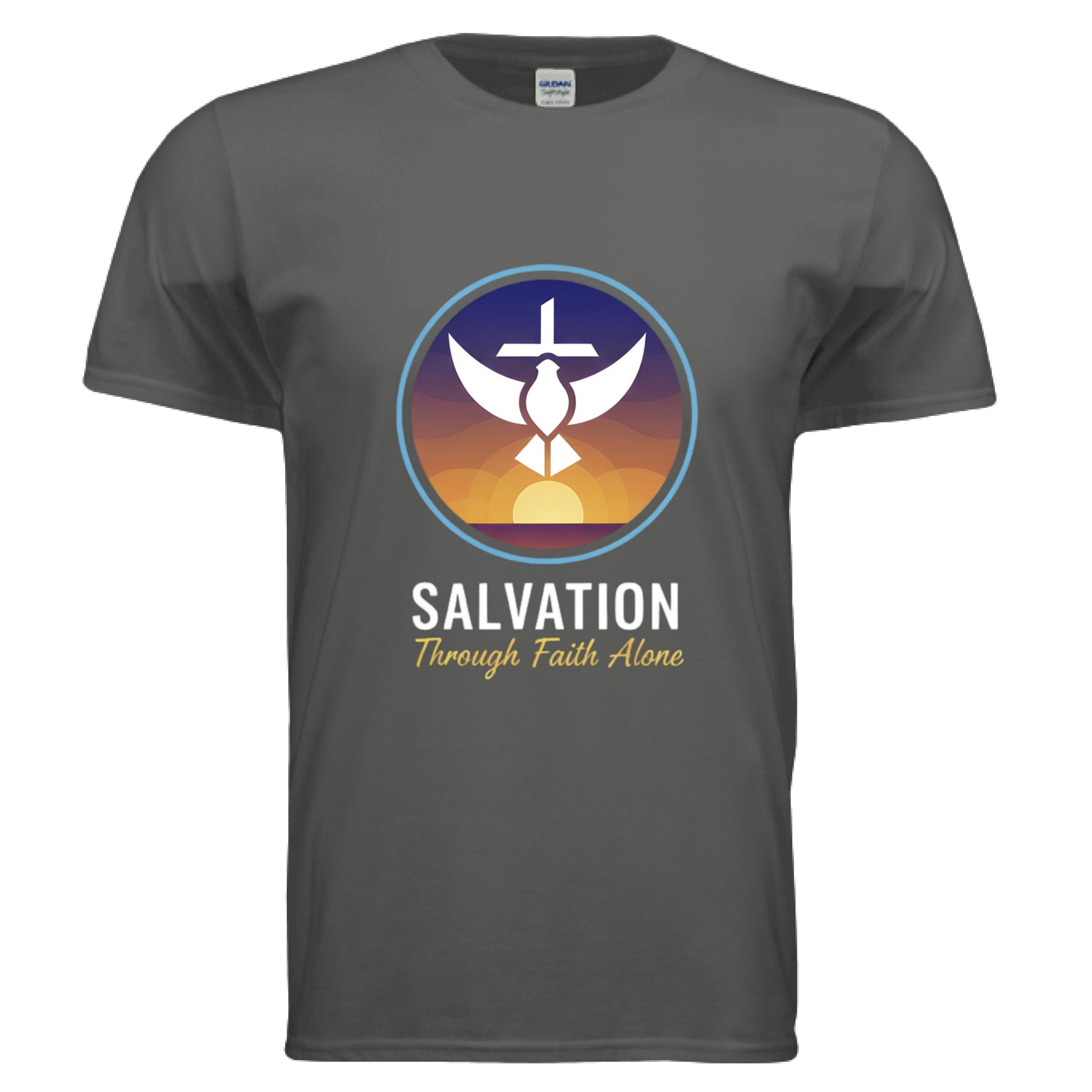 Salvation Through Faith Alone Faith T-Shirt CHARCOAL Salvation Clothing and Accessories Apparel