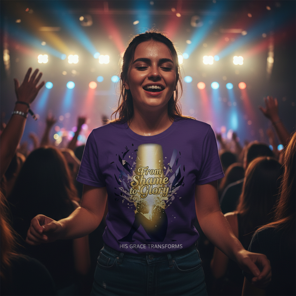 From Shame to Glory Faith T-Shirt (Brandon Lake Inspired) Salvation Clothing and Accessories Apparel