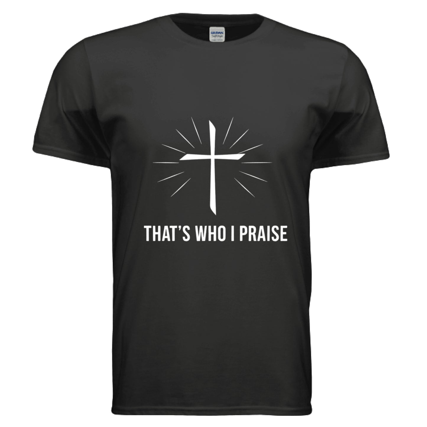 That's Who I Praise Christian T-Shirt (Brandon Lake Inspired) BLACK Salvation Clothing and Accessories Apparel