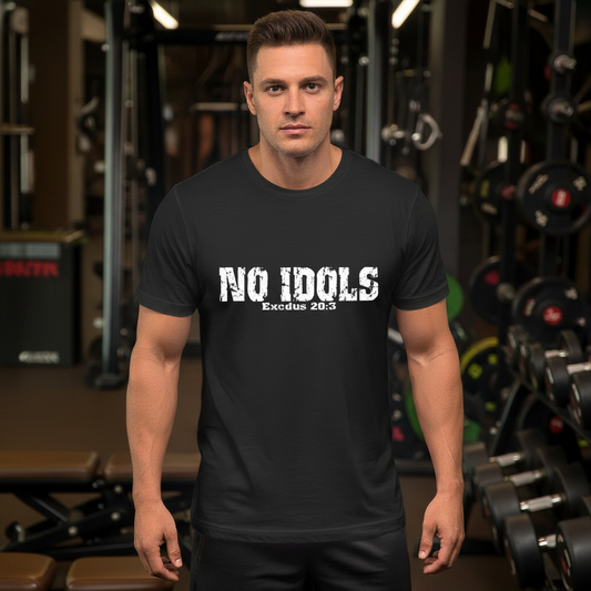 No Idols Exodus 20:3 Faith T-Shirt (Brandon Lake Inspired) Salvation Clothing and Accessories Apparel