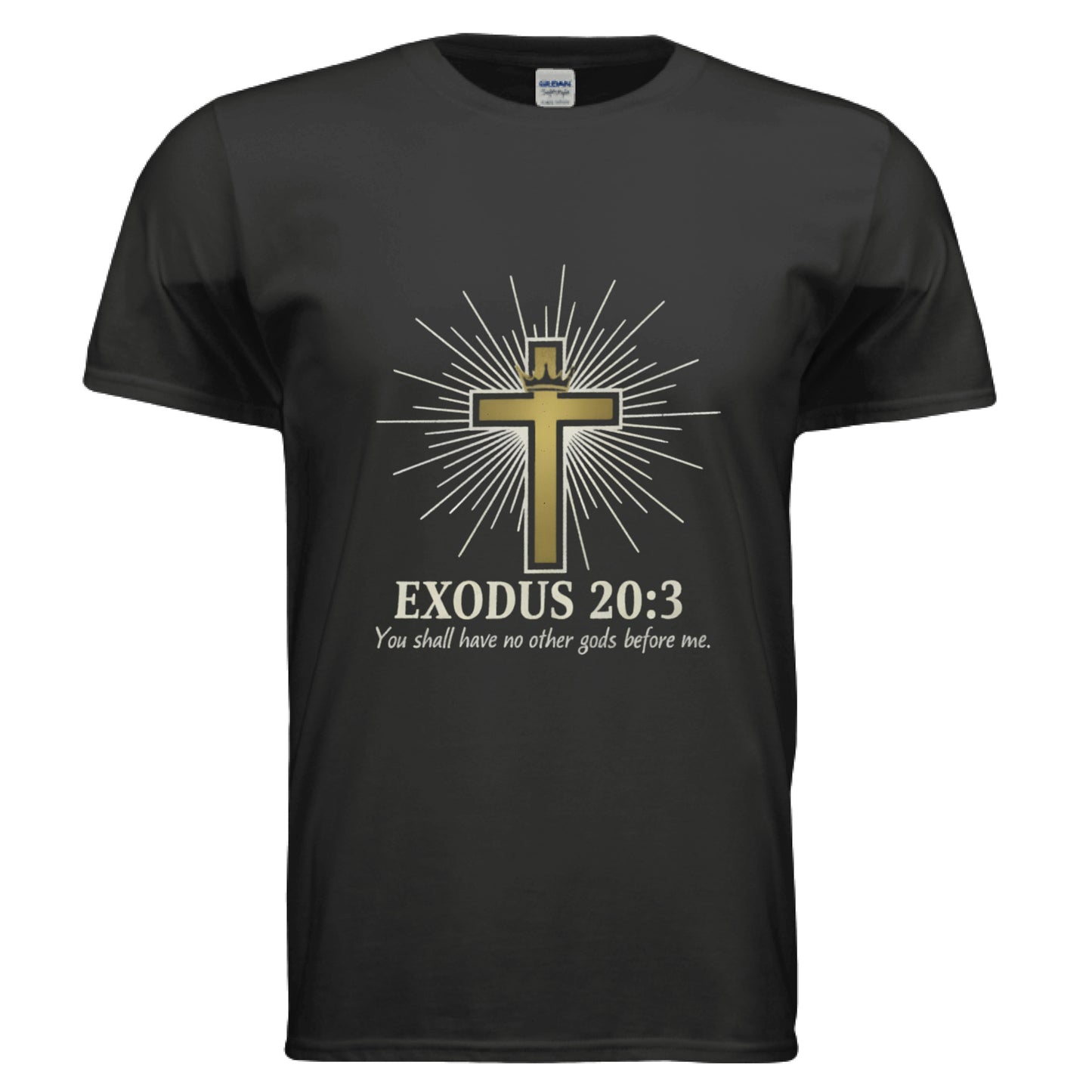 No Idols Exodus 20:3 Faith T-Shirt BLACK Salvation Clothing and Accessories Apparel