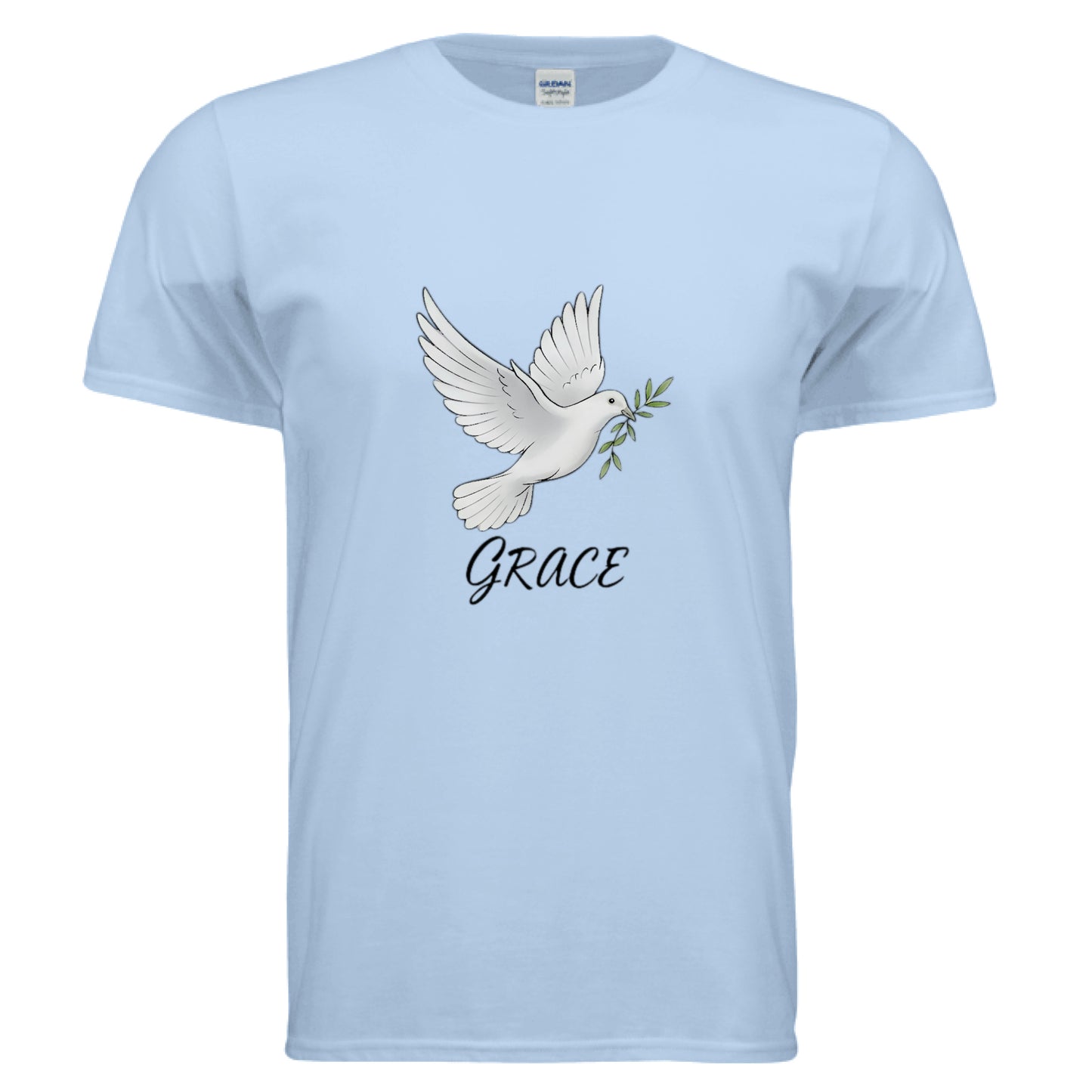 Grace Faith T-Shirt LIGHT BLUE Salvation Clothing and Accessories