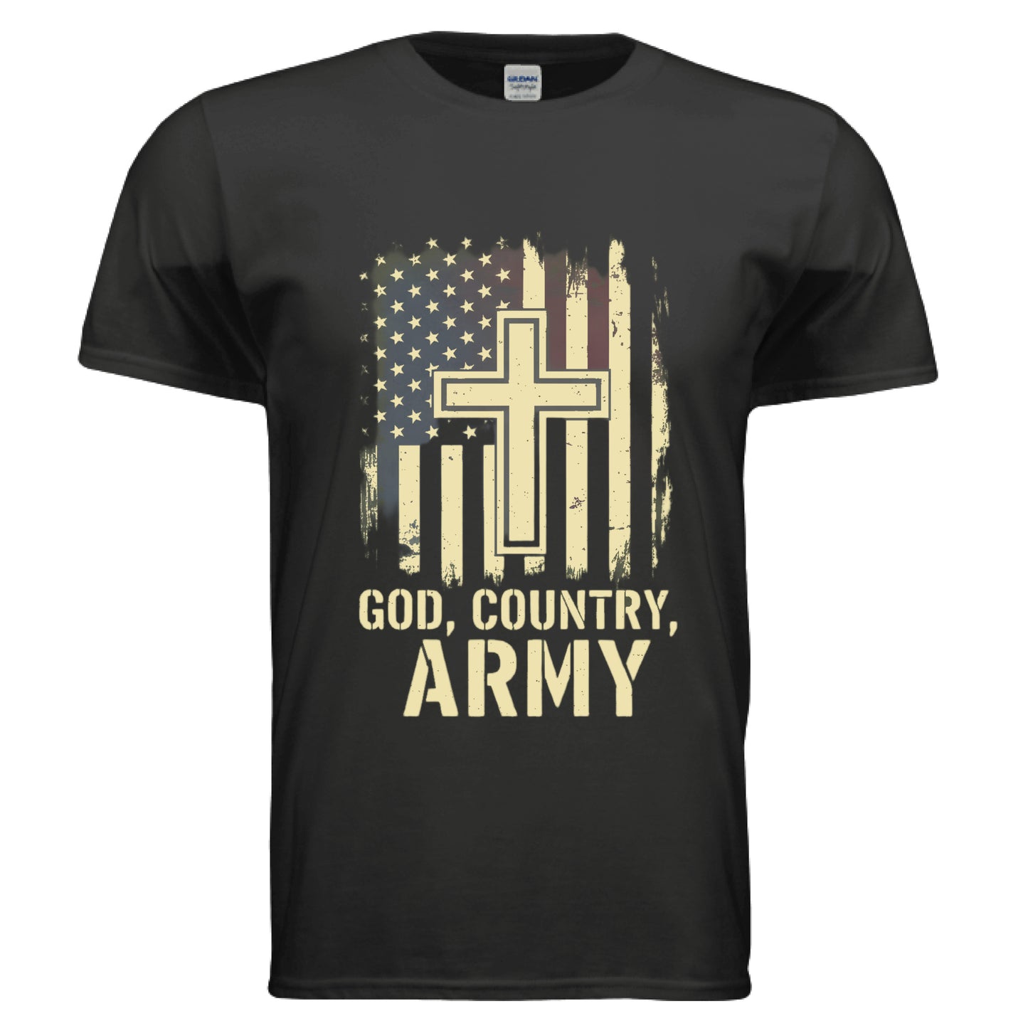 God Country Army Faith T-Shirt (Army) BLACK Salvation Clothing and Accessories