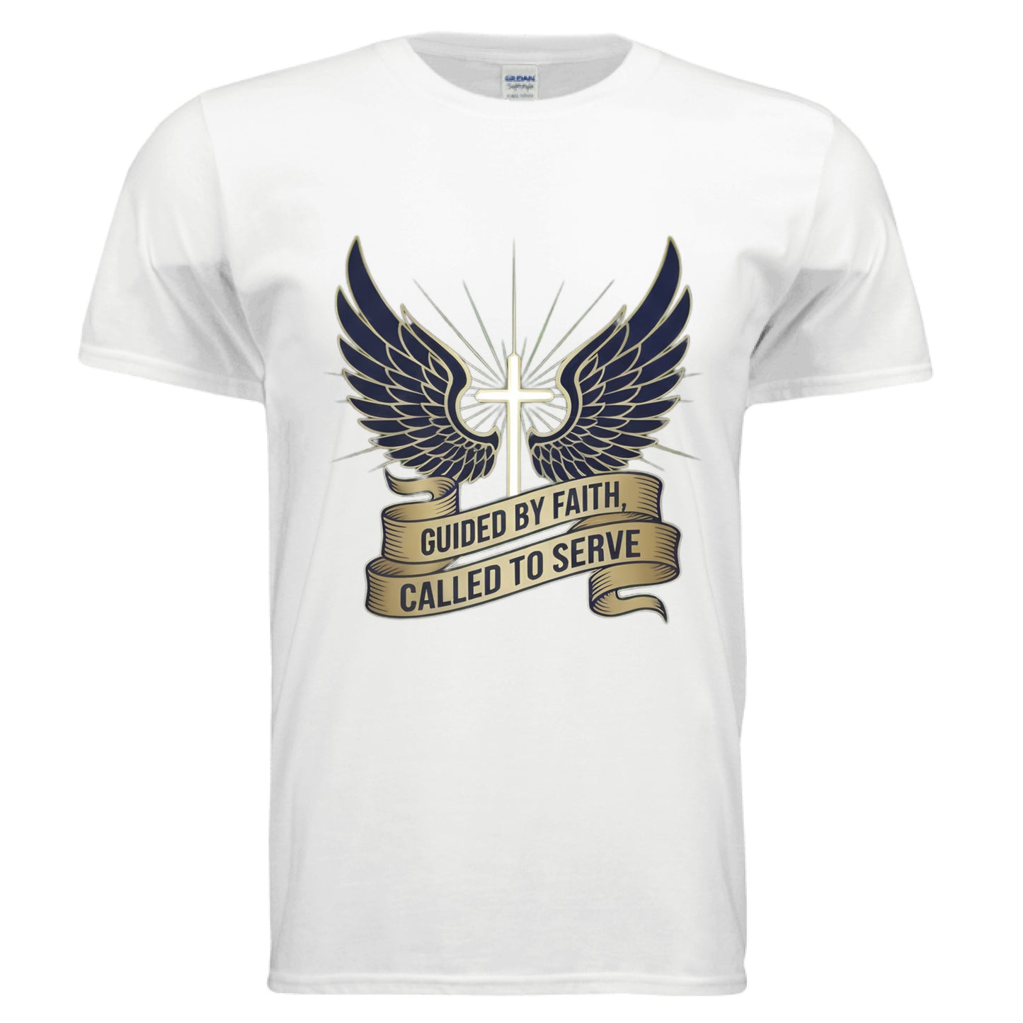 Guided by Faith Called to Serve Faith T-Shirt (Police) WHITE Salvation Clothing and Accessories Apparel