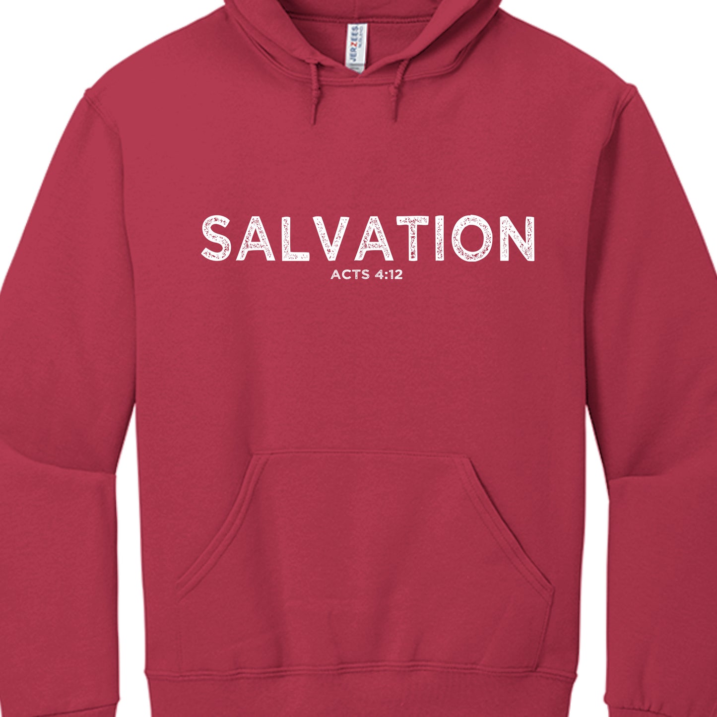 Salvation Acts 4:12-Hoodie TRUE RED Salvation Clothing and Accessories Apparel