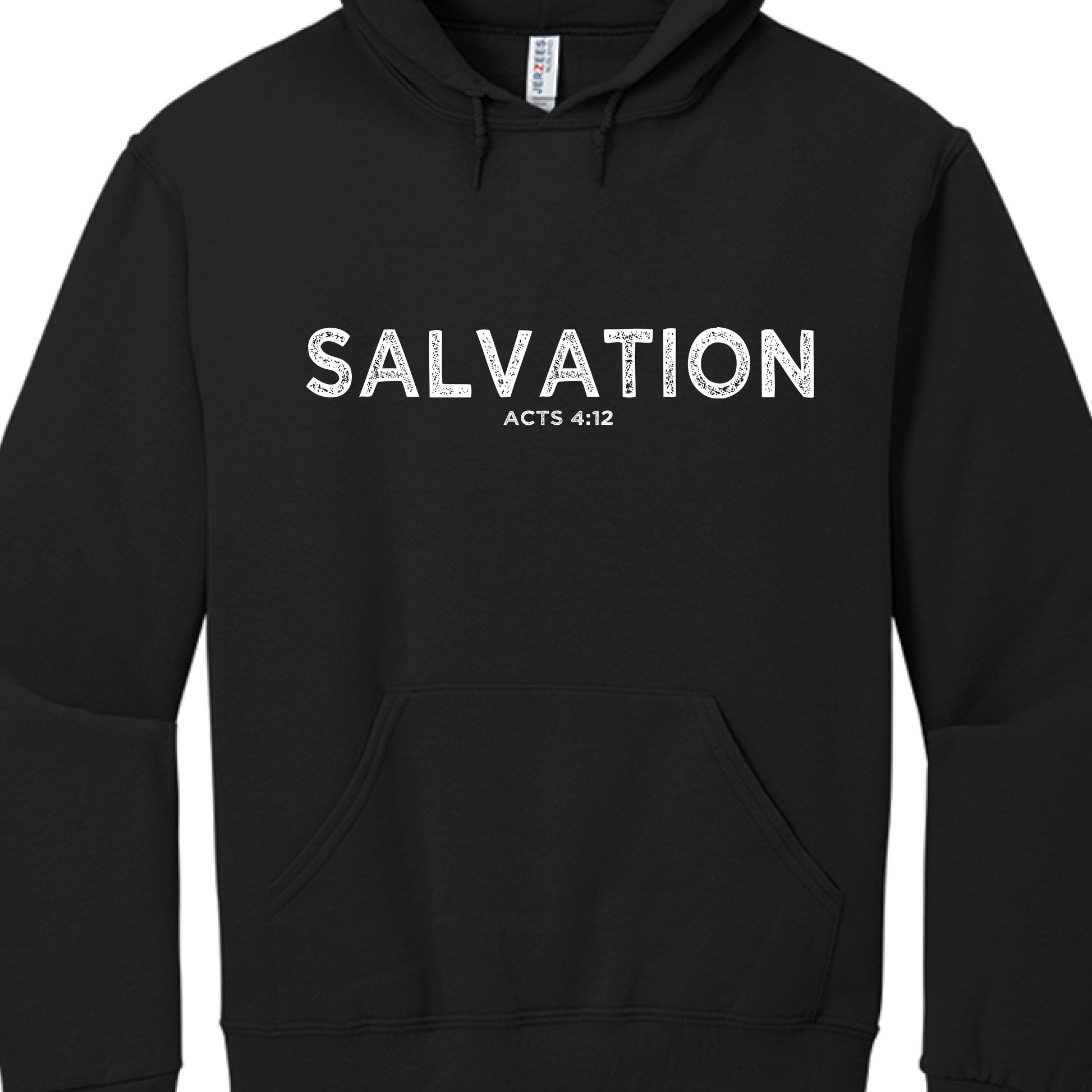 Salvation Acts 4:12-Hoodie BLACK Salvation Clothing and Accessories Apparel