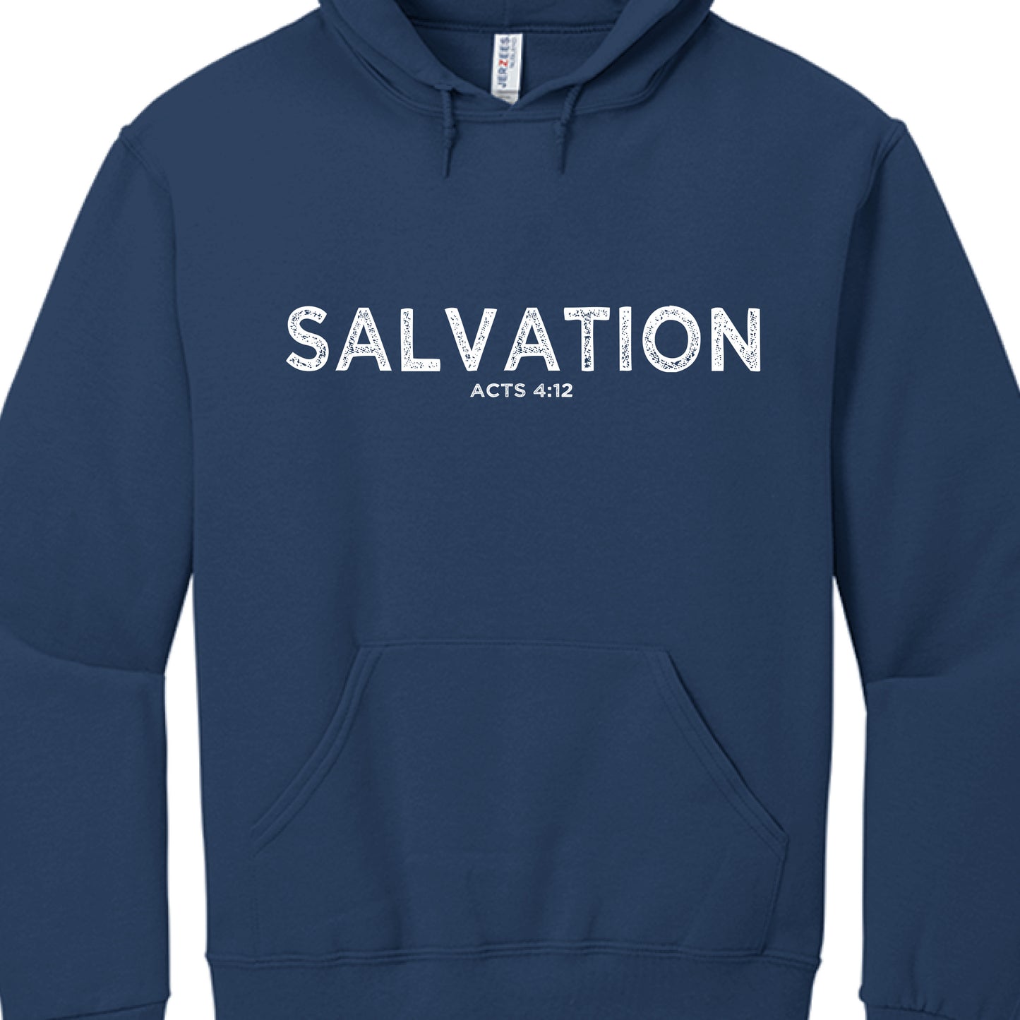 Salvation Acts 4:12-Hoodie J NAVY Salvation Clothing and Accessories Apparel