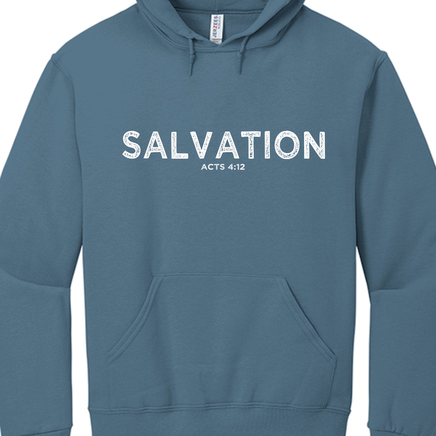 Salvation Acts 4:12-Hoodie Denim Salvation Clothing and Accessories Apparel