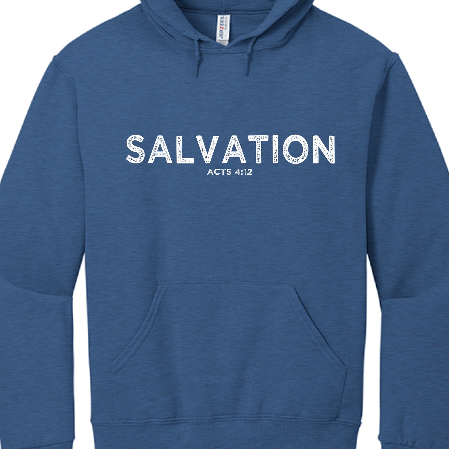 Salvation Acts 4:12-Hoodie VINTAGE HTH BLUE Salvation Clothing and Accessories Apparel