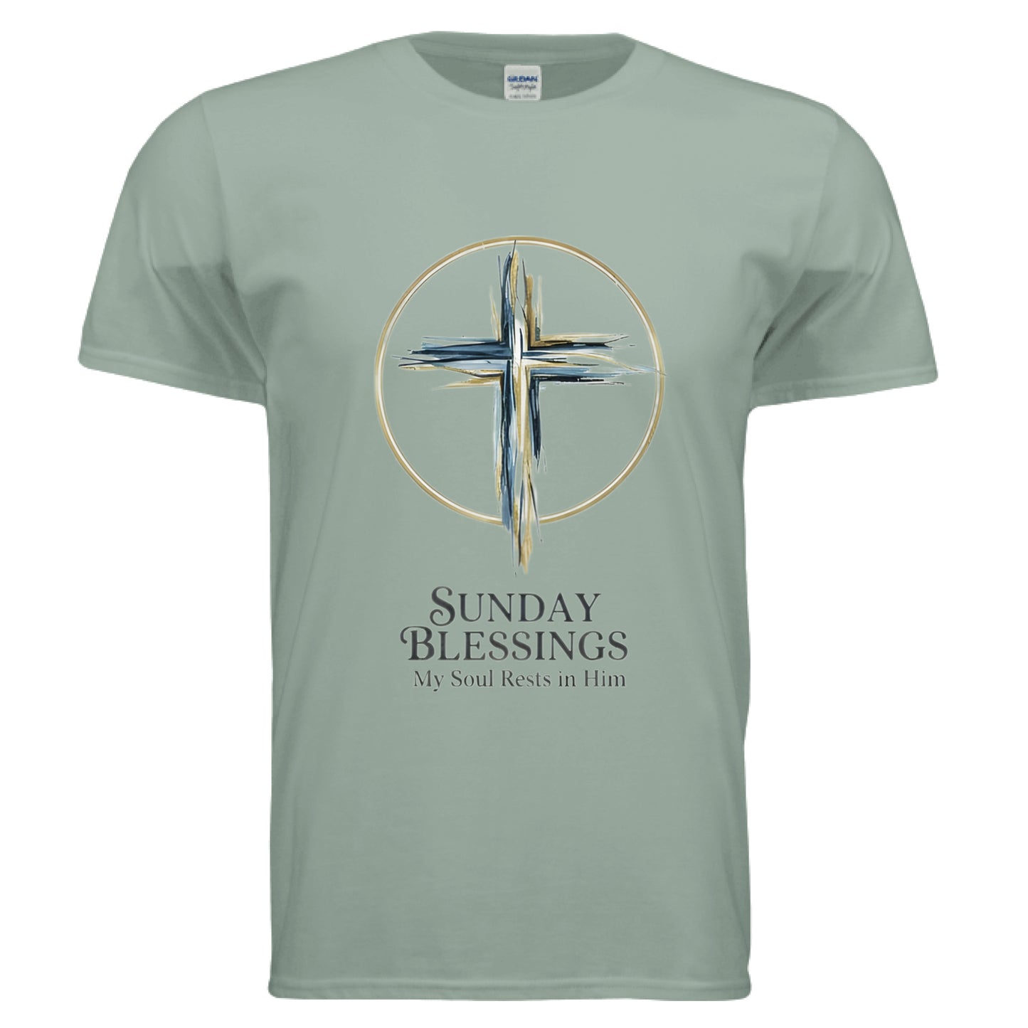Sunday Blessing Faith T-Shirt Sage Salvation Clothing and Accessories Apparel