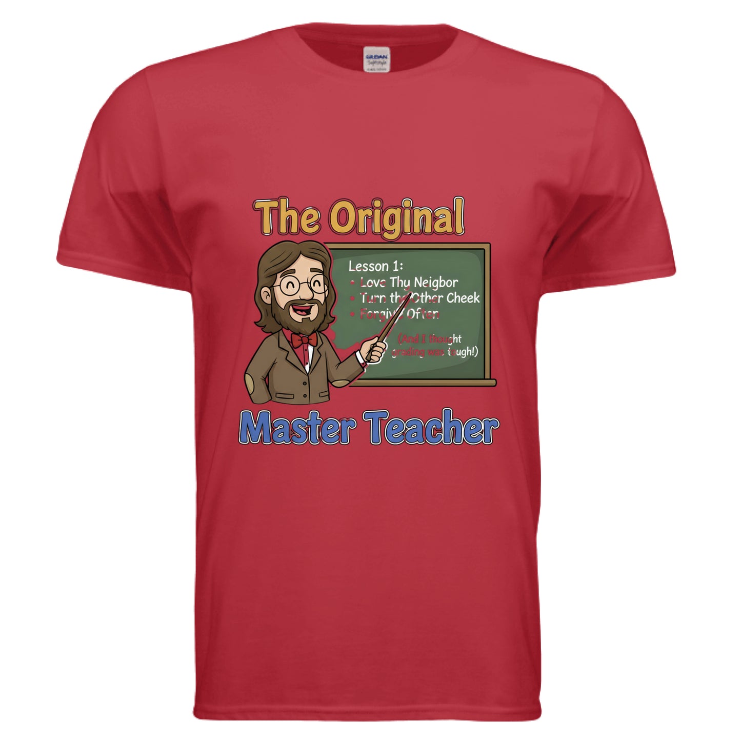 Master Teacher Faith T-Shirt (Teacher) RED Salvation Clothing and Accessories Apparel