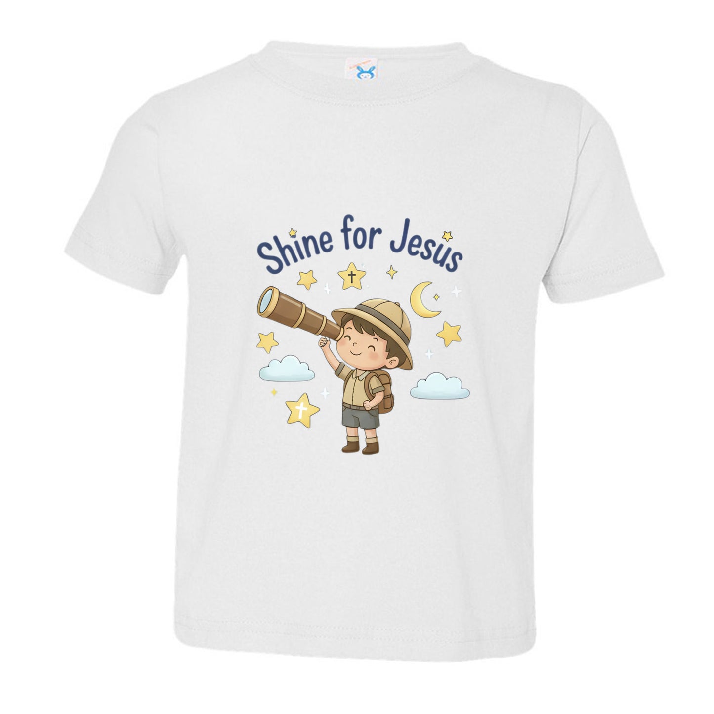 Shine for Jesus Toddler Faith T-Shirt WHITE Salvation Clothing and Accessories Apparel