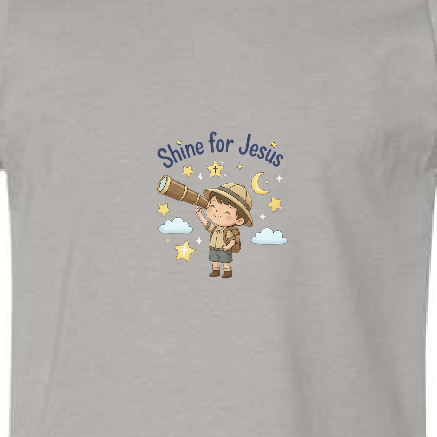 Shine for Jesus Toddler Faith T-Shirt Titanium Salvation Clothing and Accessories Apparel