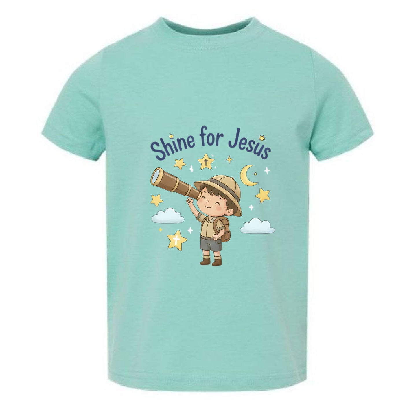 Shine for Jesus Toddler Faith T-Shirt Saltwater Salvation Clothing and Accessories Apparel