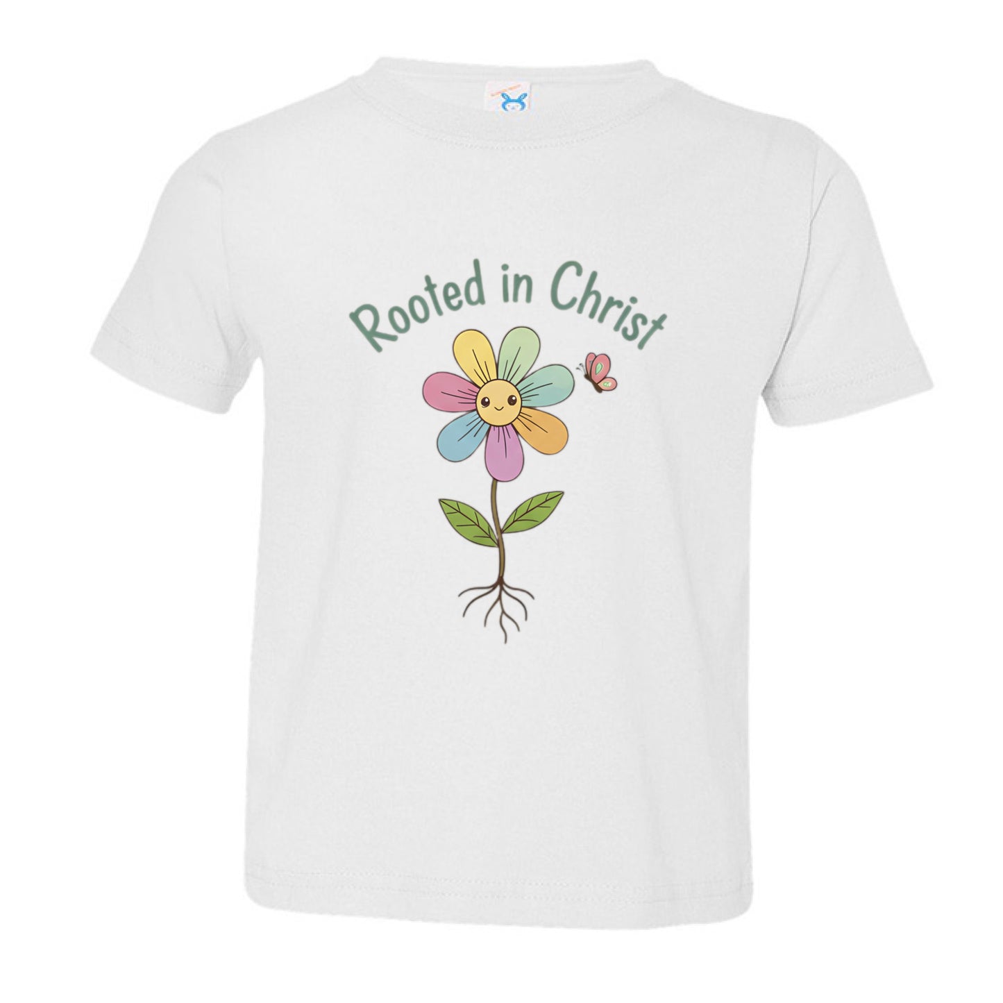 Rooted in Christ Toddler T-Shirt WHITE Salvation Clothing and Accessories Apparel