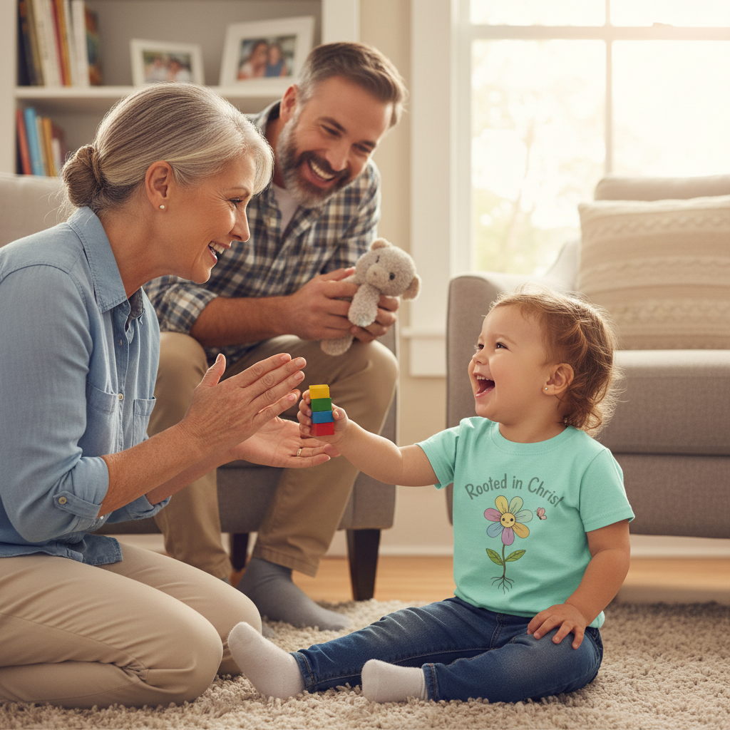 Rooted in Christ Toddler T-Shirt Salvation Clothing and Accessories Apparel