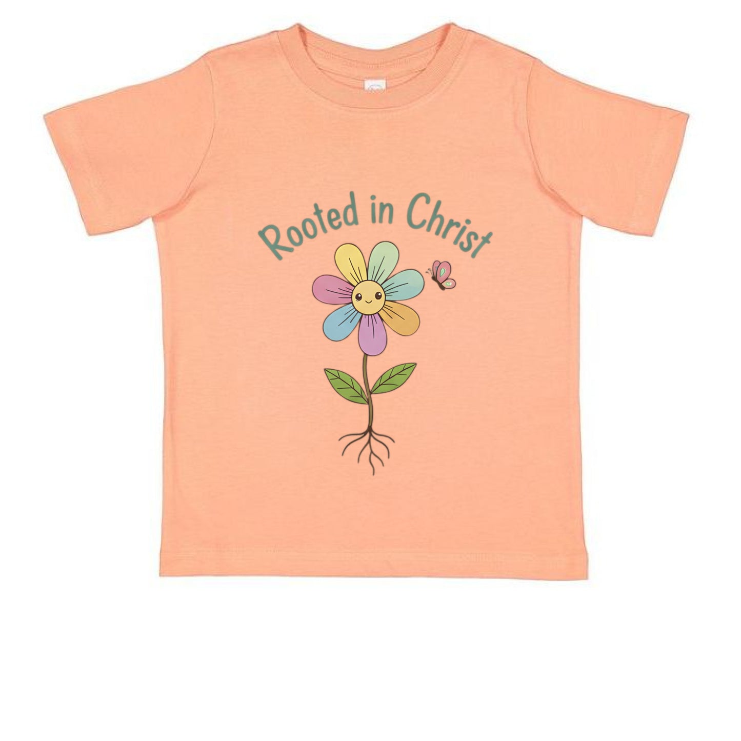 Rooted in Christ Toddler T-Shirt SUNSET Salvation Clothing and Accessories Apparel