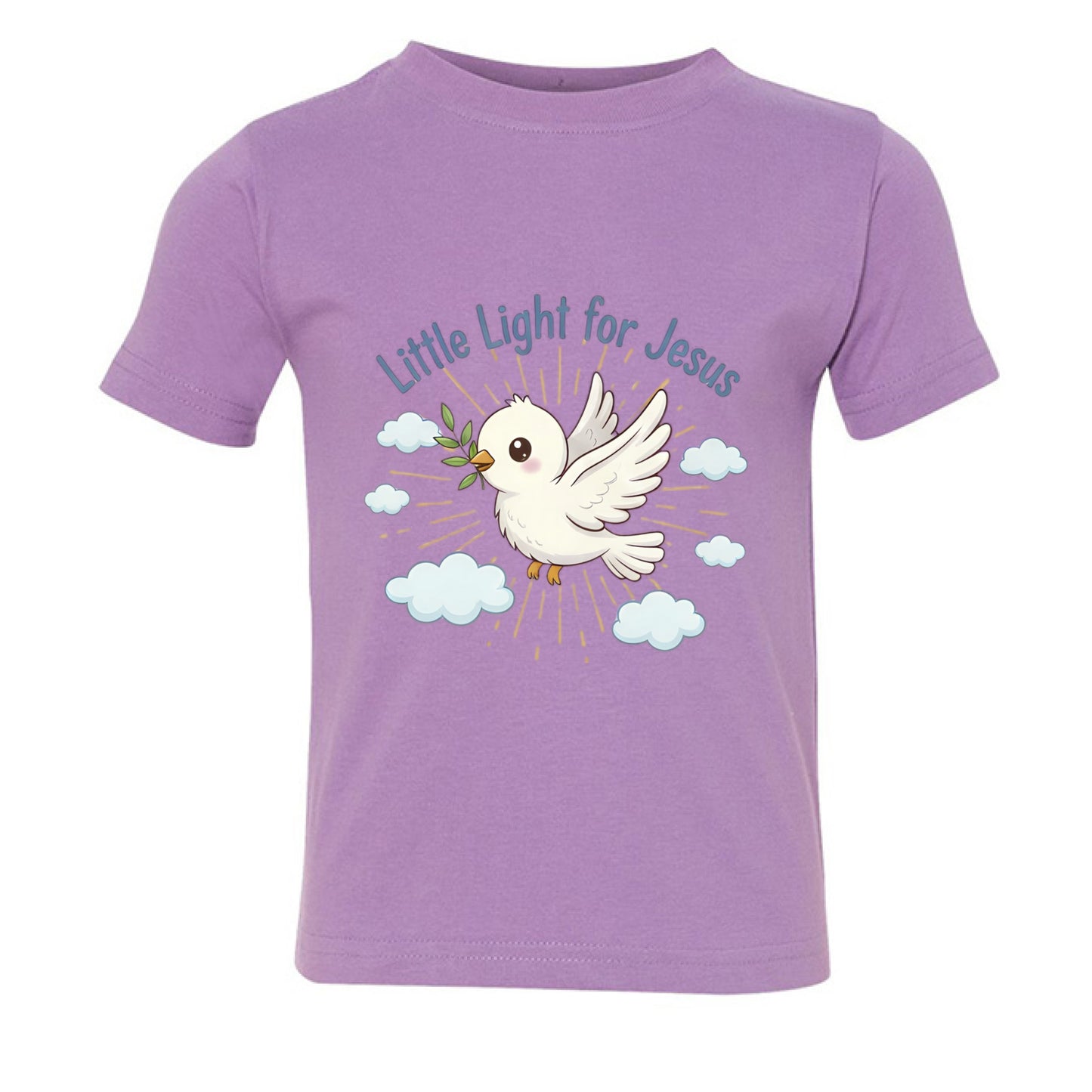 Little Light for Jesus Toddler Faith T-Shirt LAVENDER Salvation Clothing and Accessories Apparel