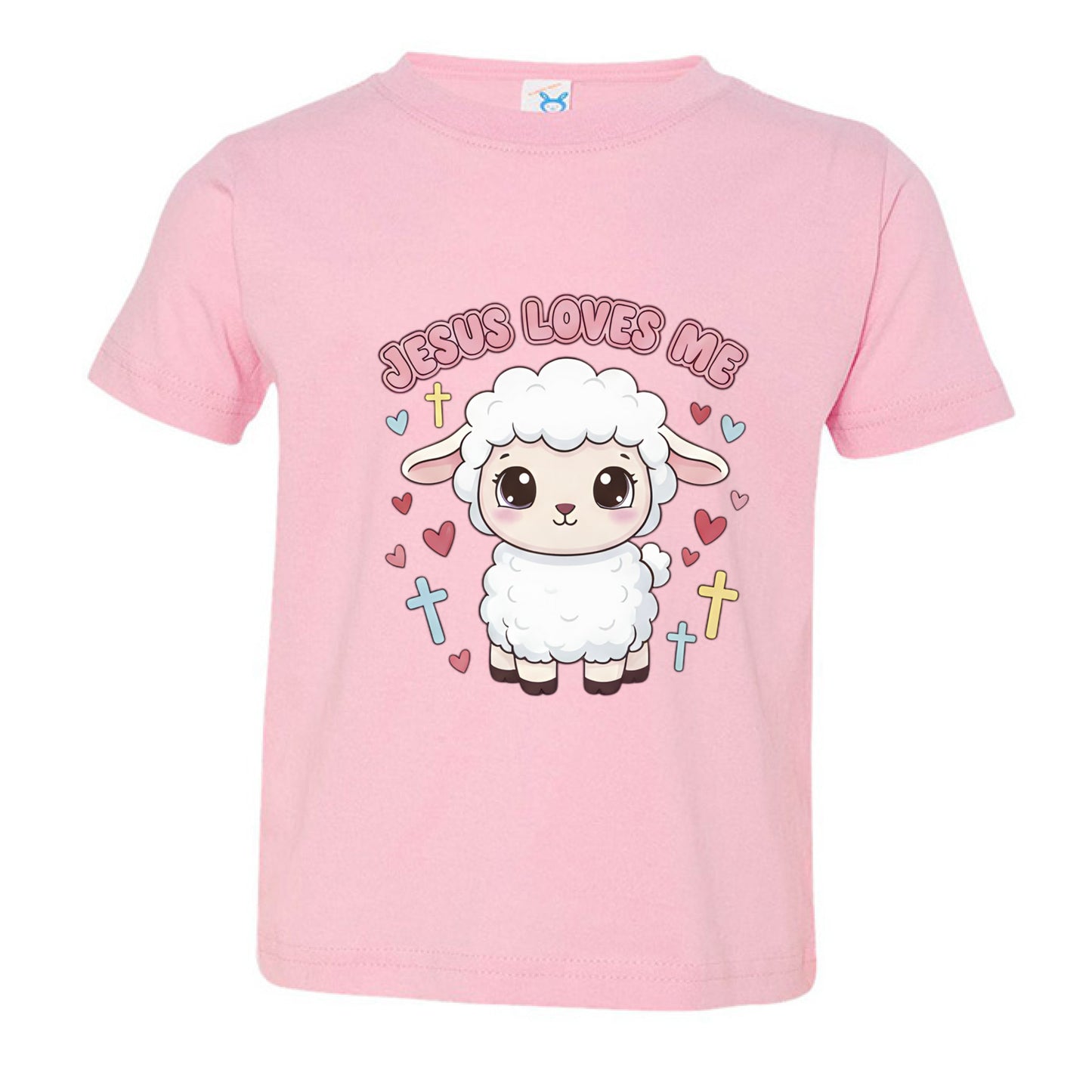 Jesus Loves Me Toddler Faith T-Shirt PINK Salvation Clothing and Accessories Apparel