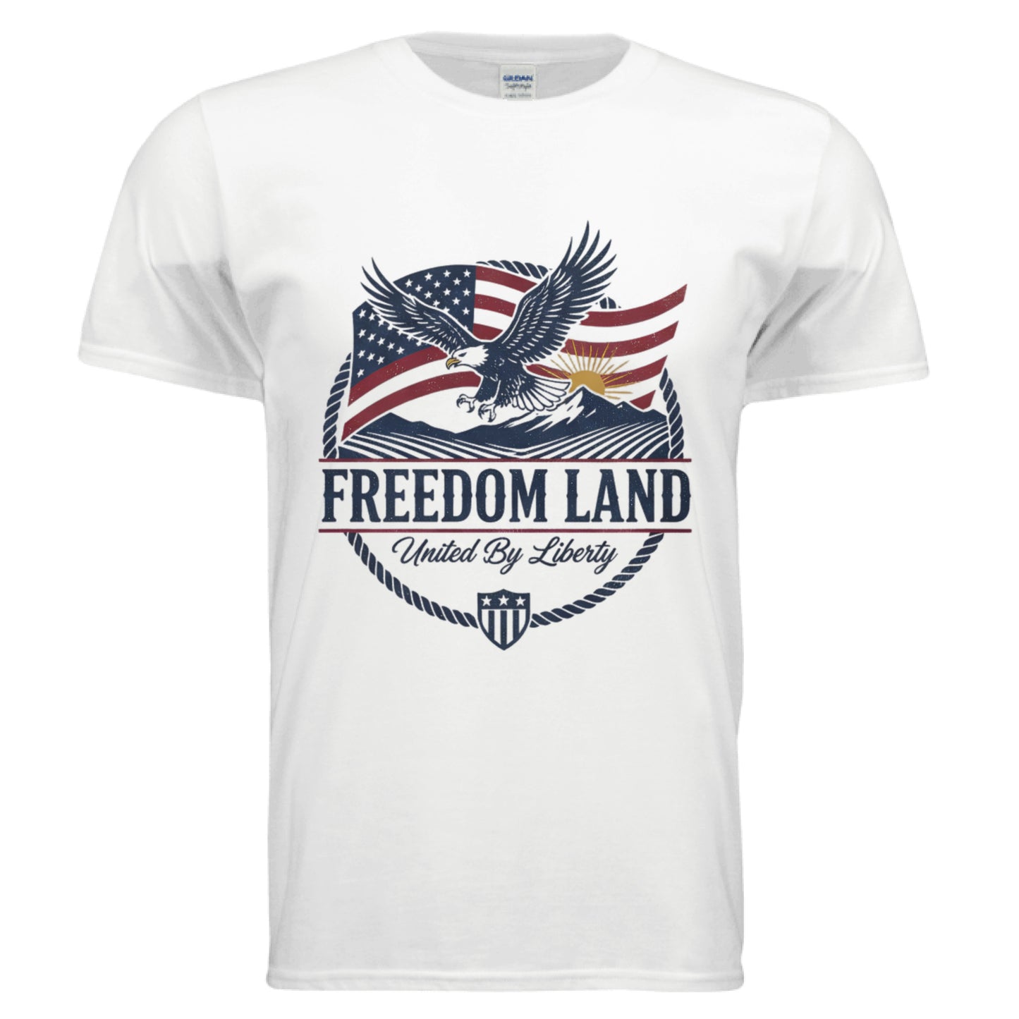 Freedom Land Patriot T-Shirt WHITE Salvation Clothing and Accessories Apparel