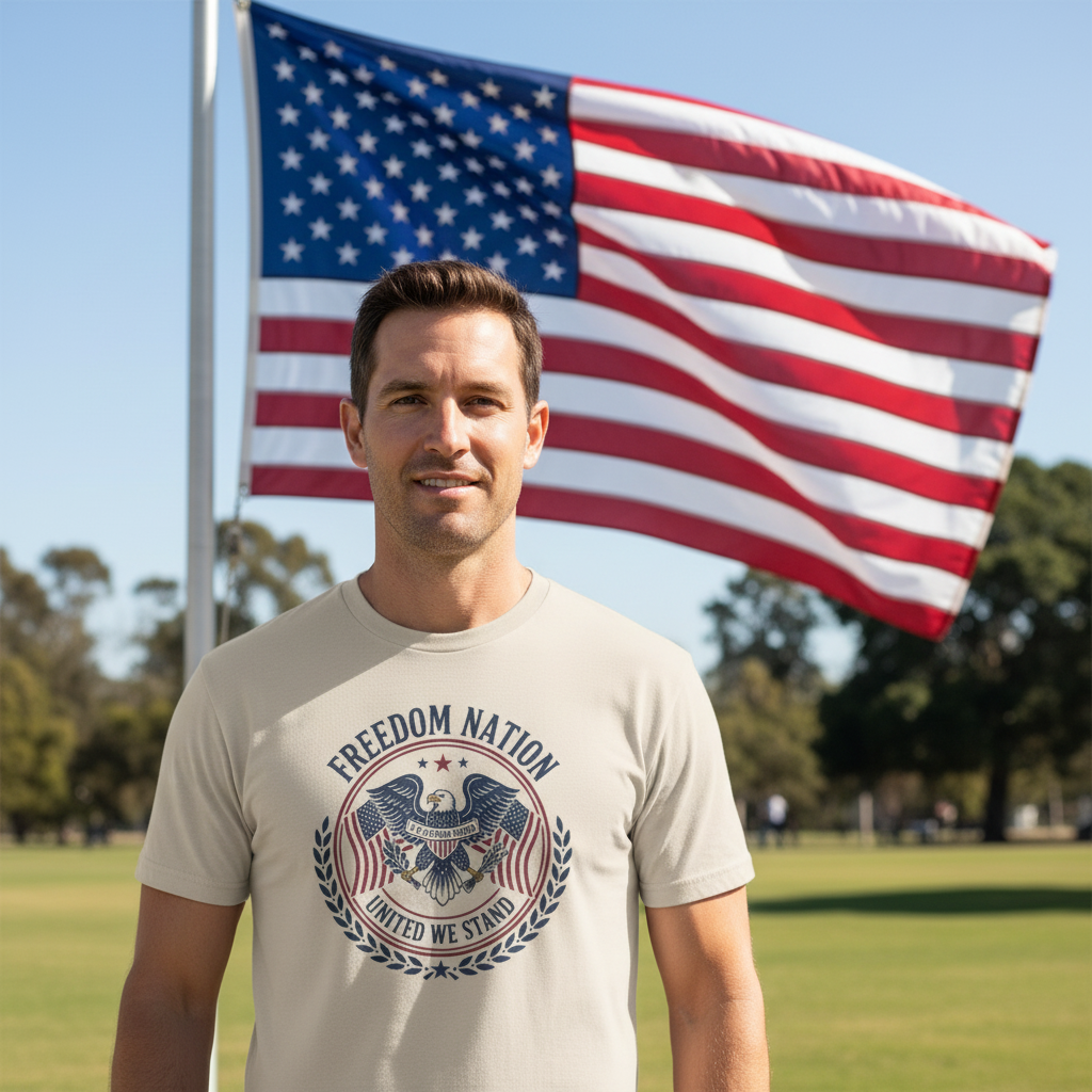 Freedom Nation Patriot T-Shirt Salvation Clothing and Accessories Apparel