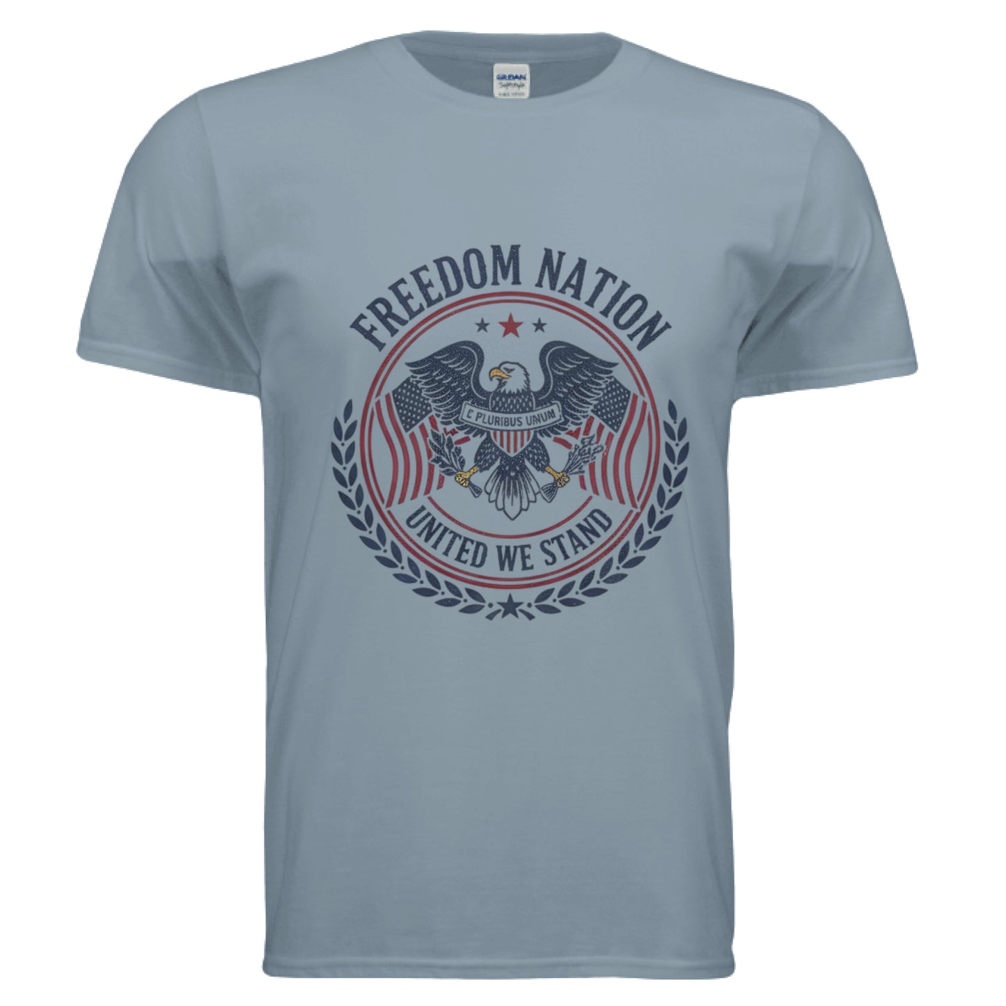 Freedom Nation Patriot T-Shirt Stone Blue Salvation Clothing and Accessories Apparel