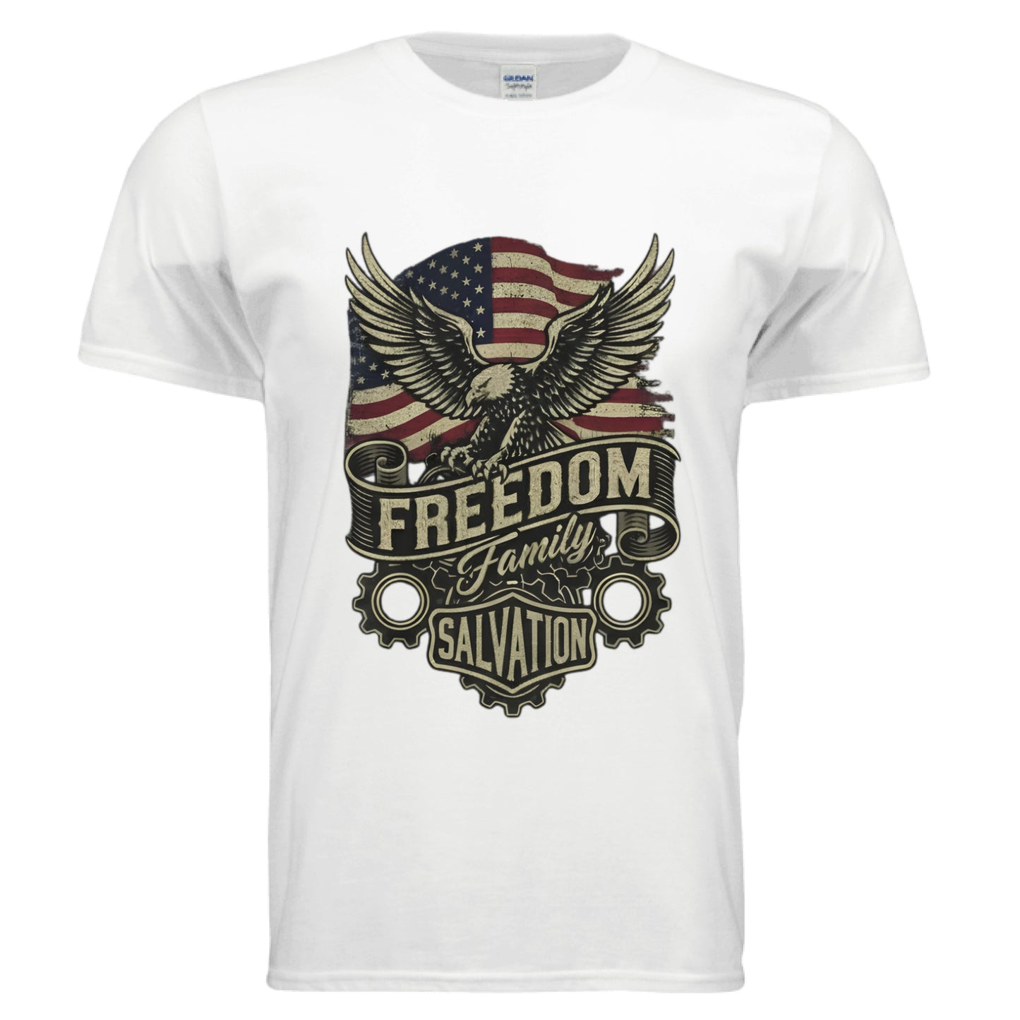 Freedom Family Salvation Faith T-Shirt WHITE Salvation Clothing and Accessories Apparel