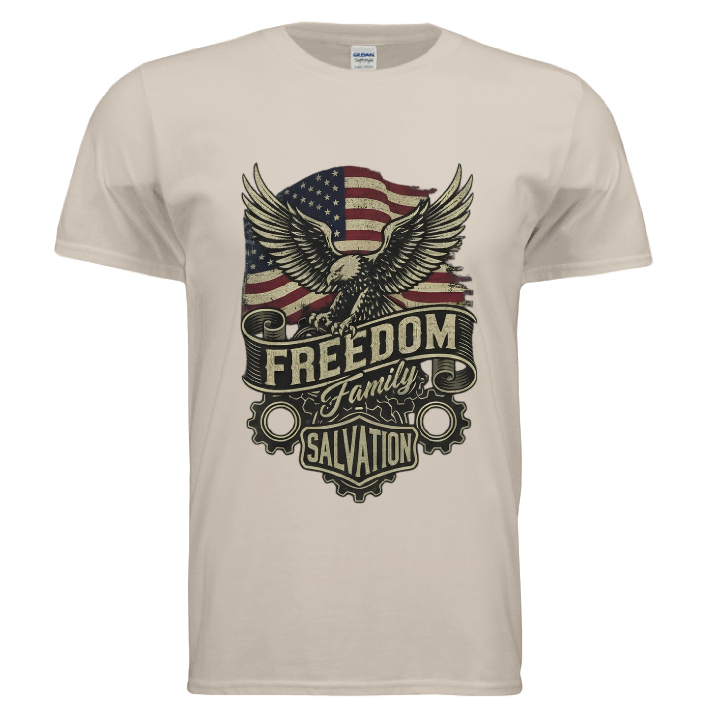 Freedom Family Salvation Faith T-Shirt SAND Salvation Clothing and Accessories Apparel